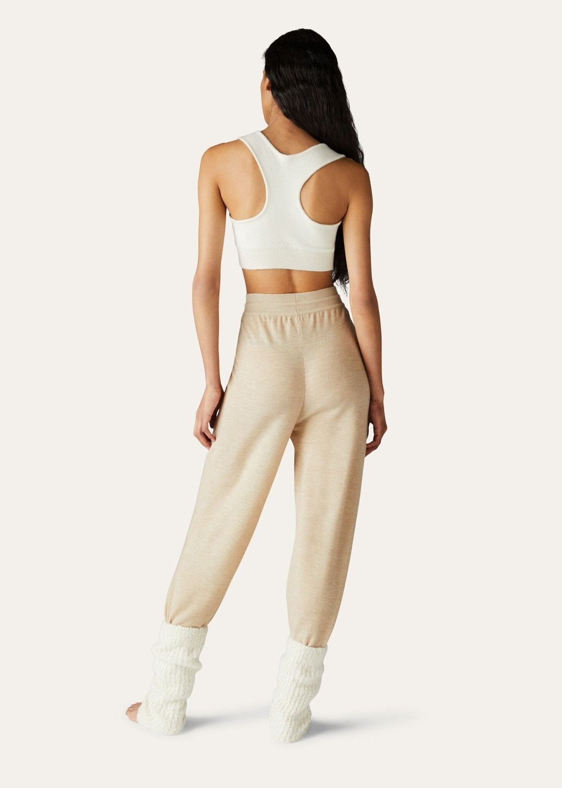 Loro Piana o1srvl11e1125 FAN6200 Cocooning AF Pant in Beige Size 25" / US 0 / IT 36 - 3 Thumbnail
