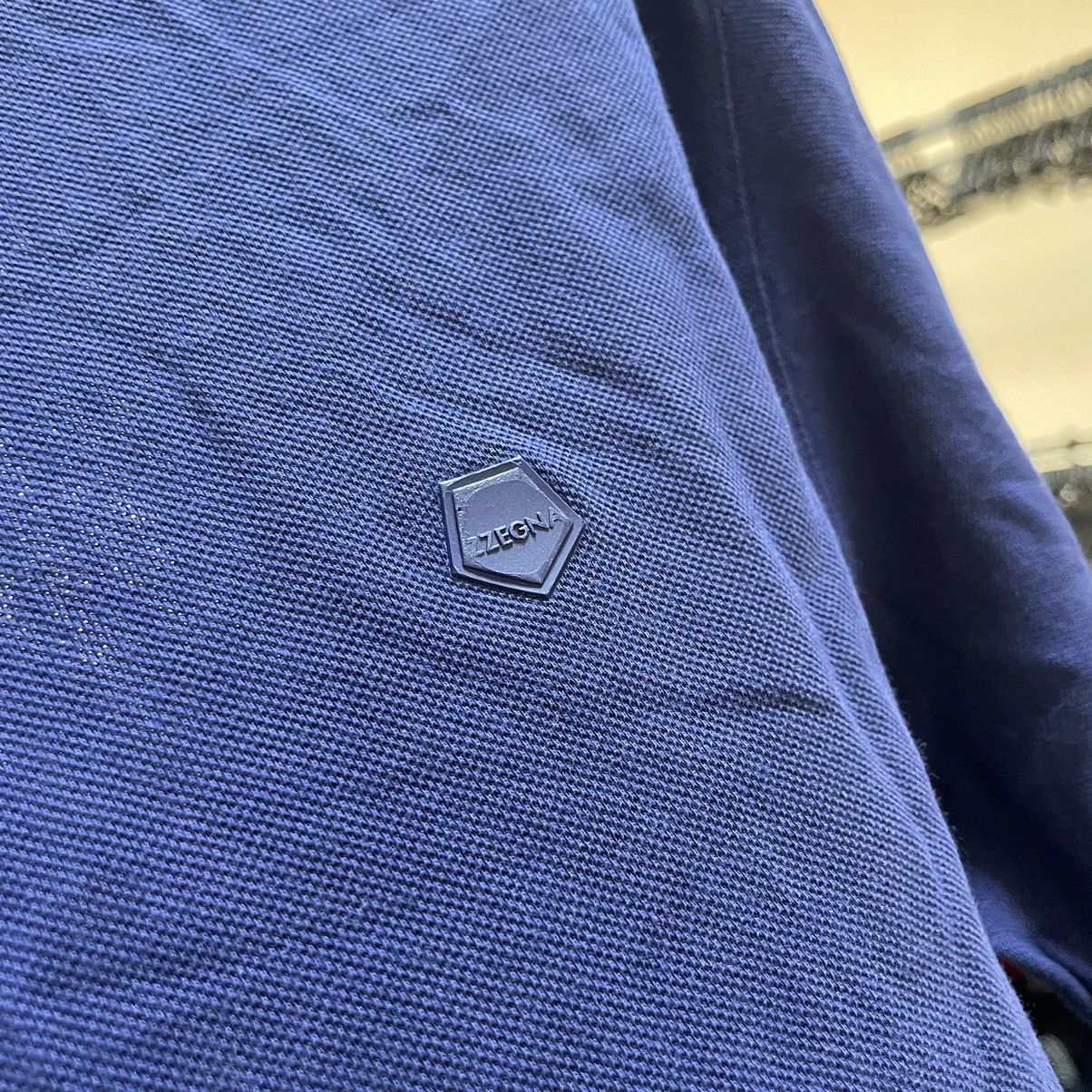 Ermenegildo Zegna × Z Zegna Z Zegna polo old money navy luxury tee shirt mercer Italy Size US XXL / EU 58 / 5 - 2 Thumbnail