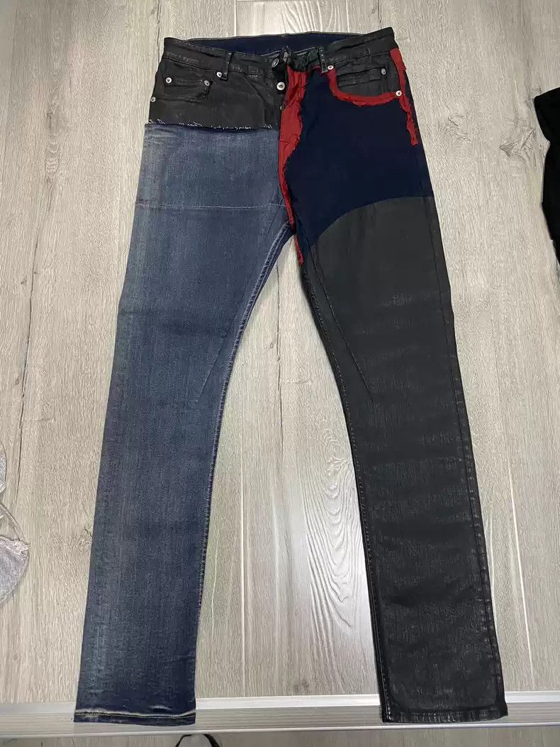 Rick Owens Rickowens drkshdw color matching stitching trousers Size US 32 / EU 48 - 1 Thumbnail