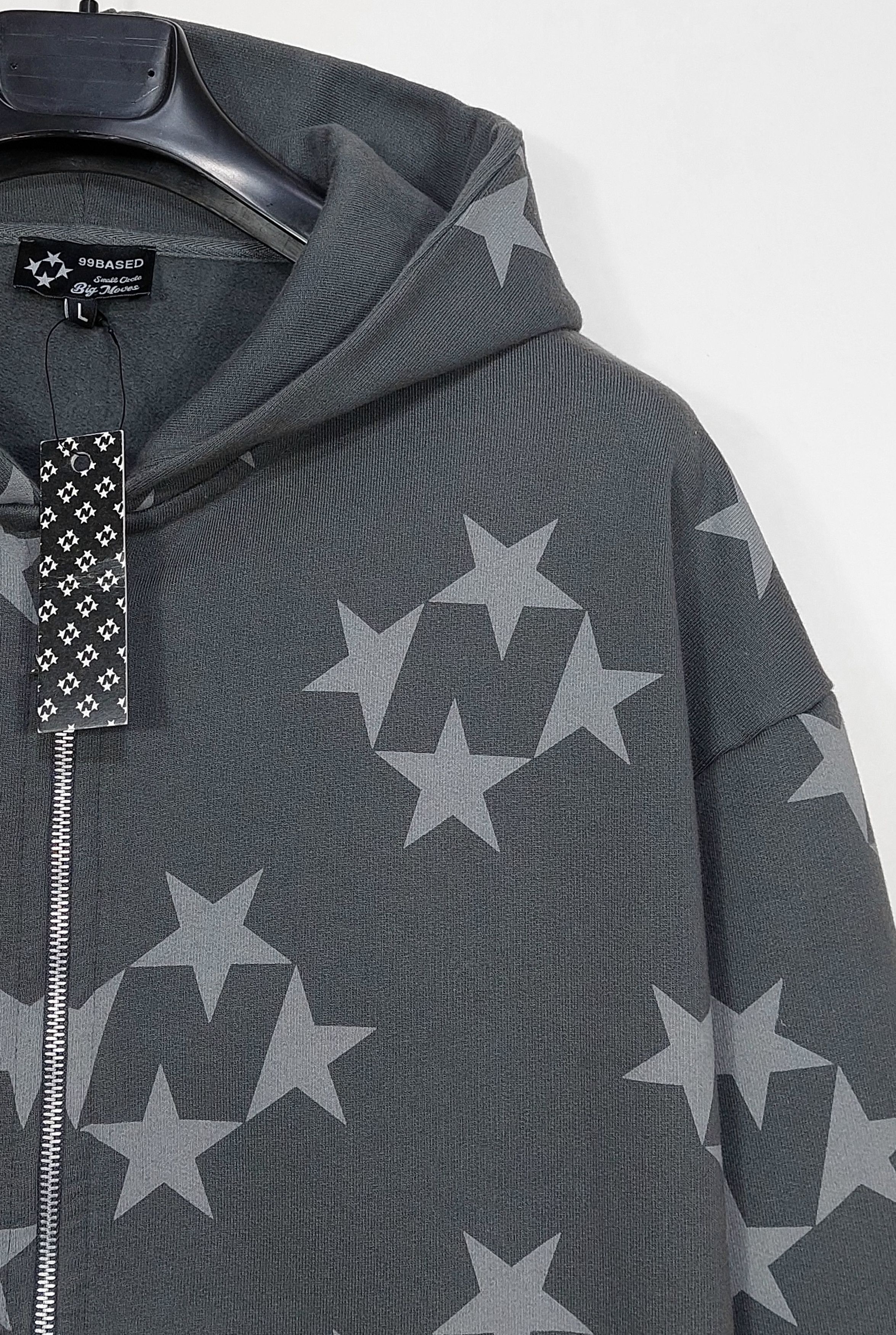 Other 99BASED star monogram zip hoodie - dark grey L Size US L / EU 52-54 / 3 - 5 Thumbnail