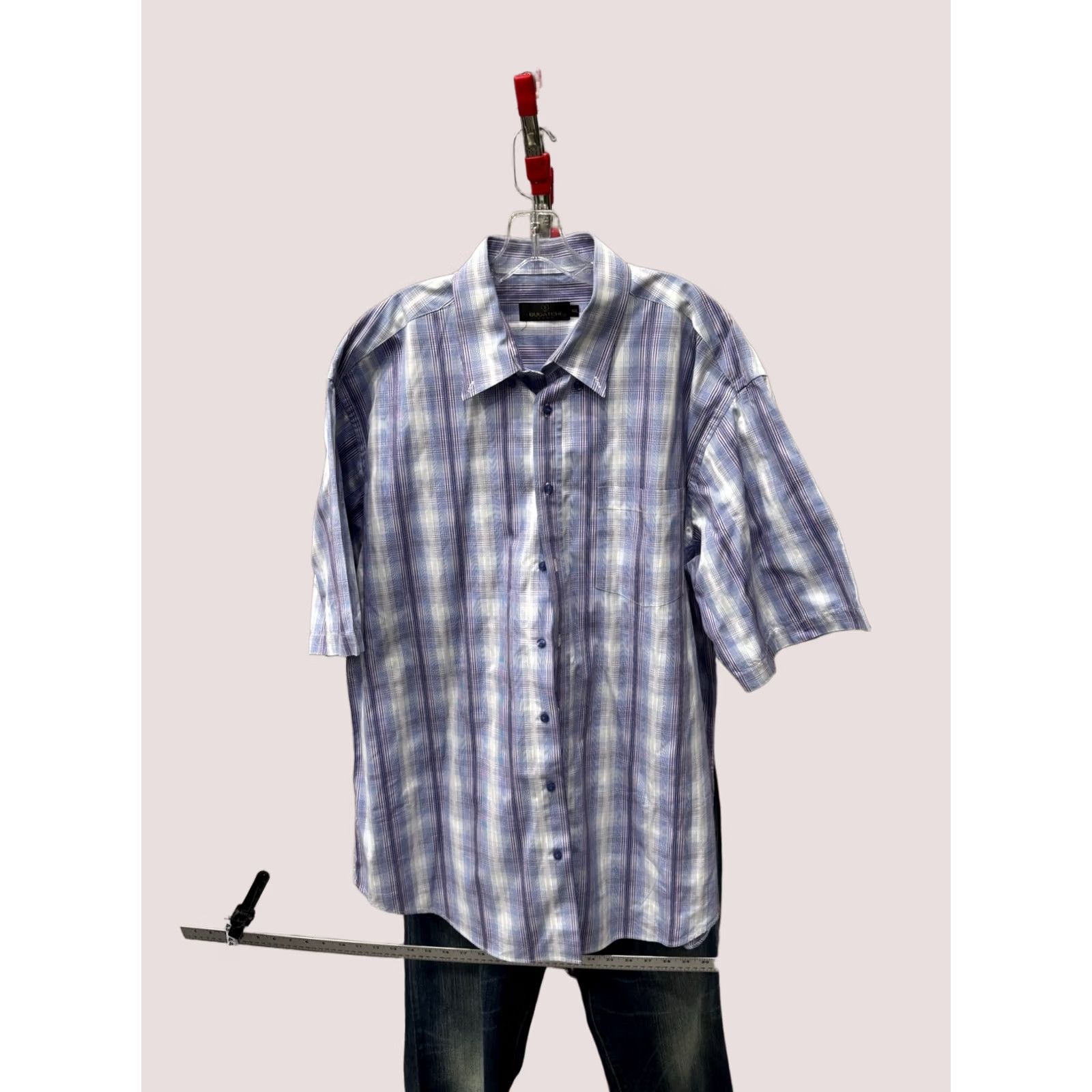 BUGATCHI Bugatchi Uomo Ctn Plaid Shirt 2XL XXL Mens Long Sleeve Button Up Shirt Multicolor Size US XXL / EU 58 / 5 - 1 Thumbnail