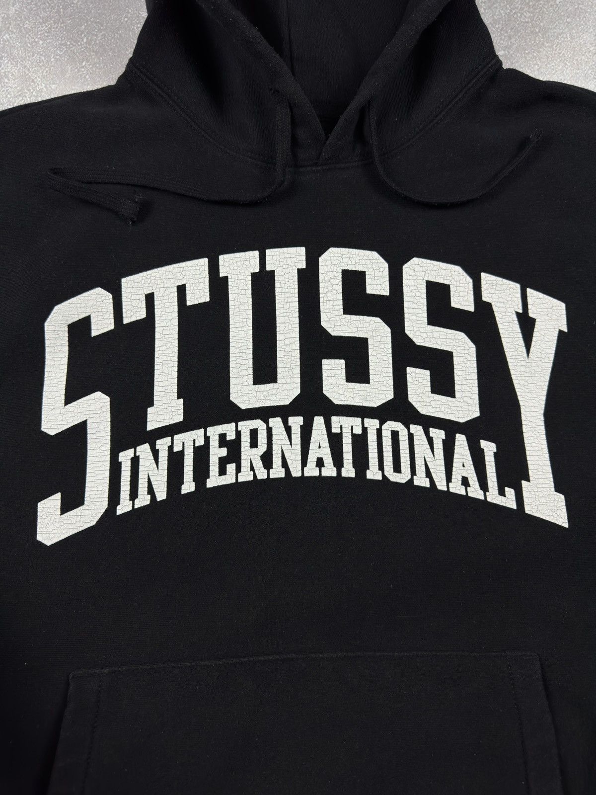 Stussy Vintage Stussy International Relaxed Washed Black Hoodie Size US M / EU 48-50 / 2 - 5 Thumbnail