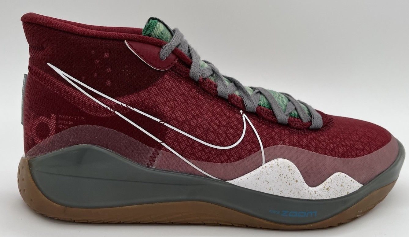 Nike KD 12 By You Customized Red Basketball Sz 8.5 Kevin Durant Size US 8.5 / EU 41-42 - 5 Thumbnail