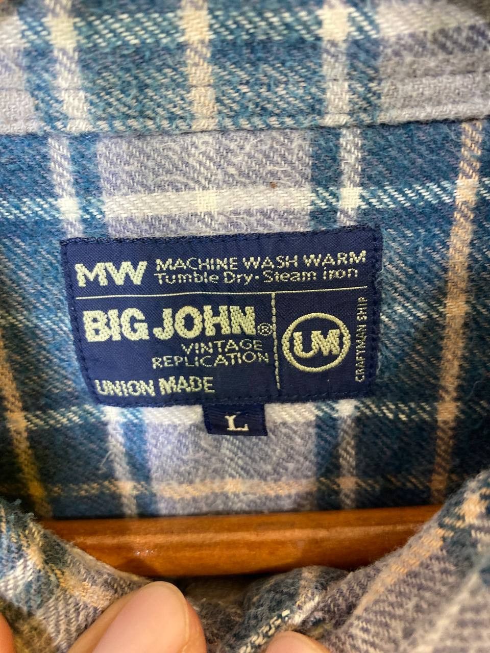 Big John vintage big john flannel shirt union made Size US L / EU 52-54 / 3 - 7 Thumbnail