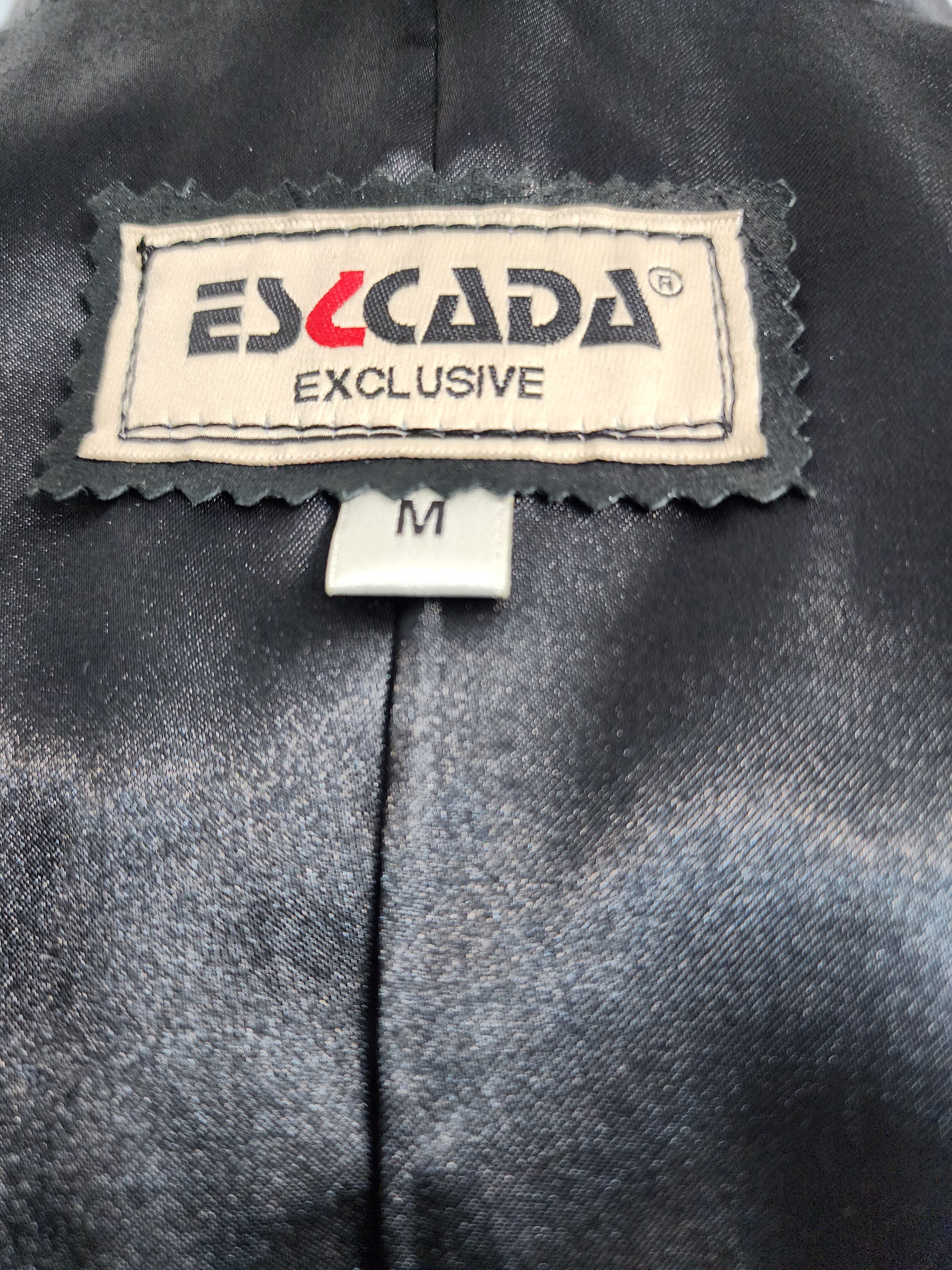 Designer Black Genuine Leather Jacket Size M / US 6-8 / IT 42-44 - 9 Thumbnail