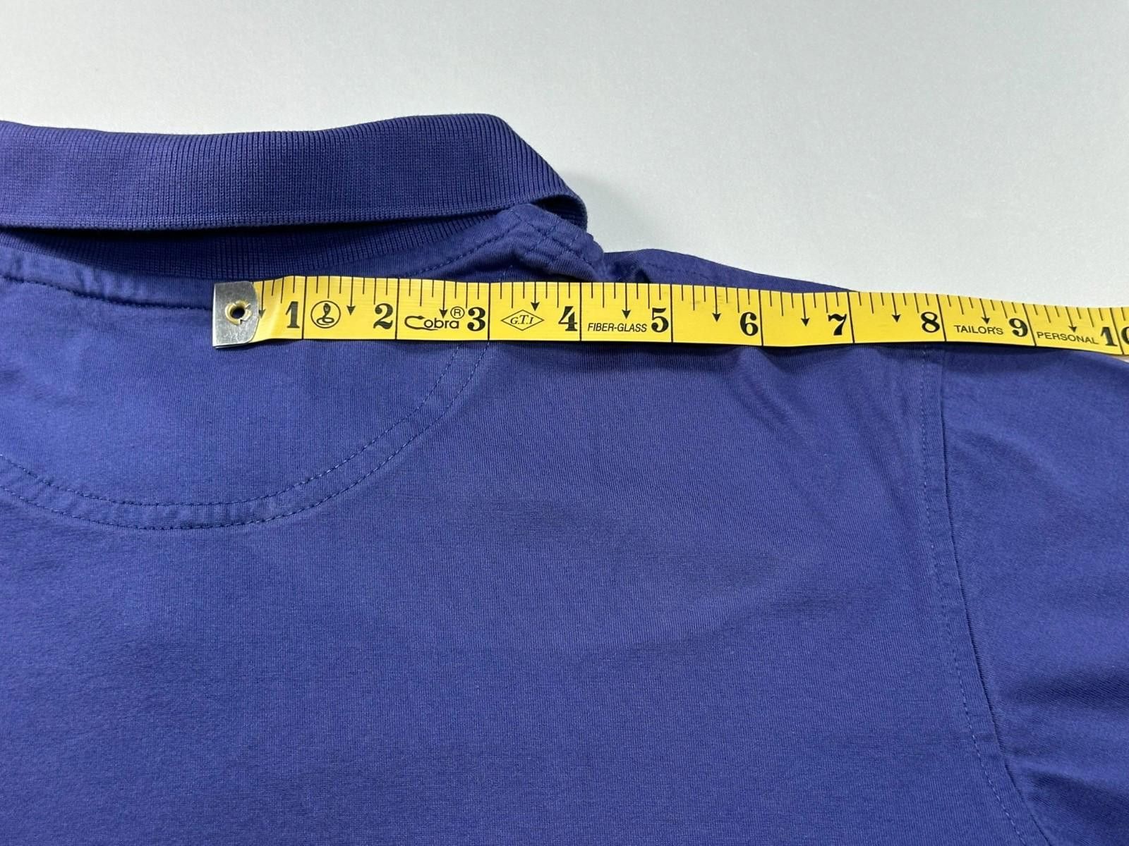 Tricots St. Raphael Tricots St Raphael 1/4 Button Cotton Polo Shirt Blue Mens S Size US S / EU 44-46 / 1 - 6 Thumbnail