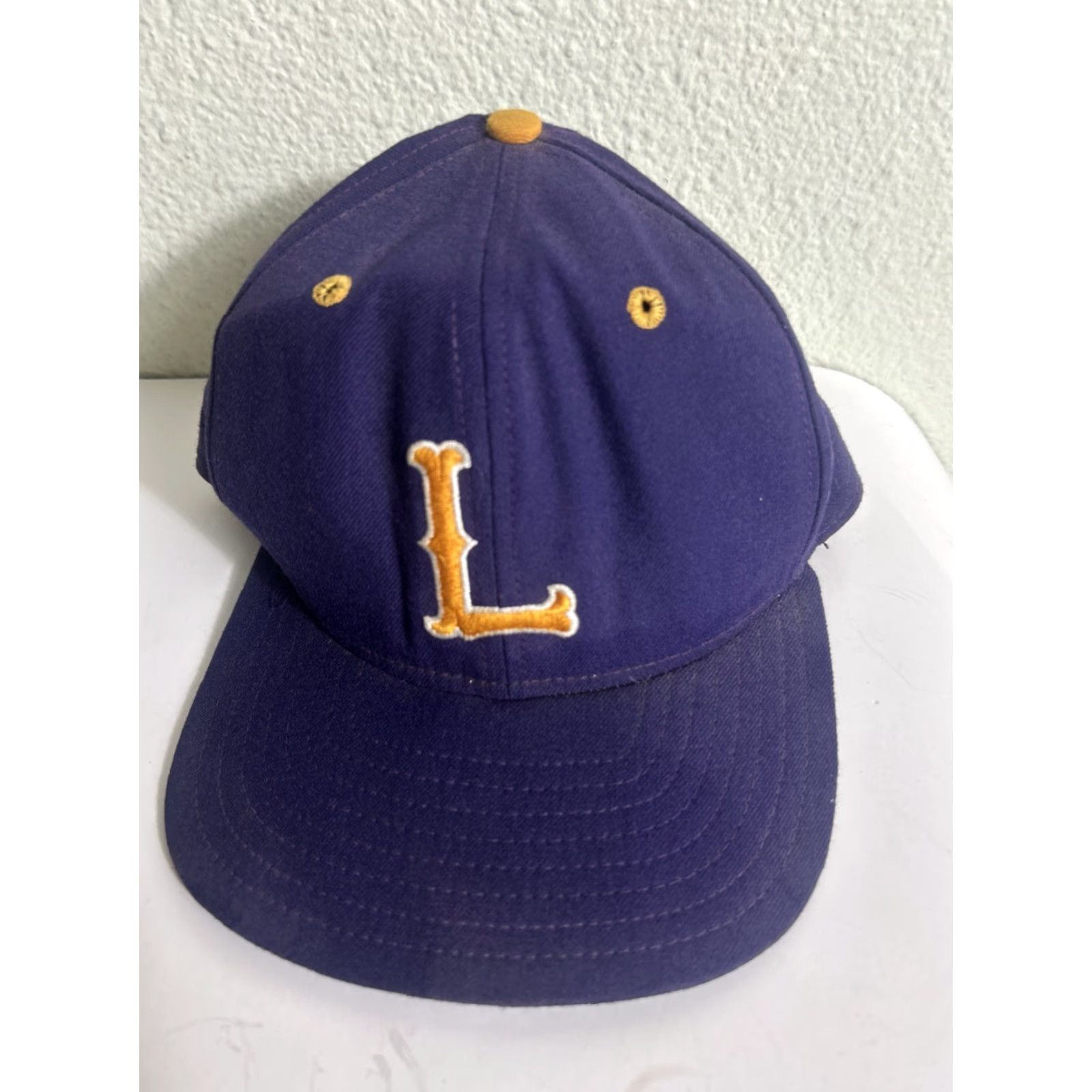 New Era VINTAGE New Era Major League Promodel Baseball Hat 7 1/8 Purple Gold L Mens Baseball Cap Size ONE SIZE - 2 Thumbnail