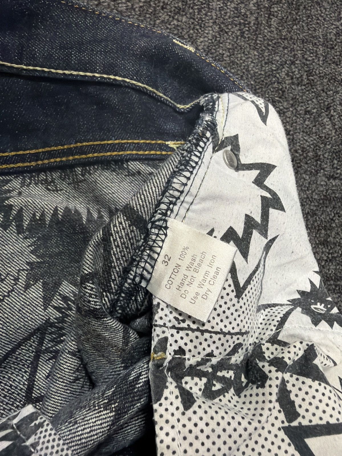 Stussy Vintage 2000s Stussy Comic Jeans - Waist: 34” Size US 34 / EU 50 - 11 Thumbnail