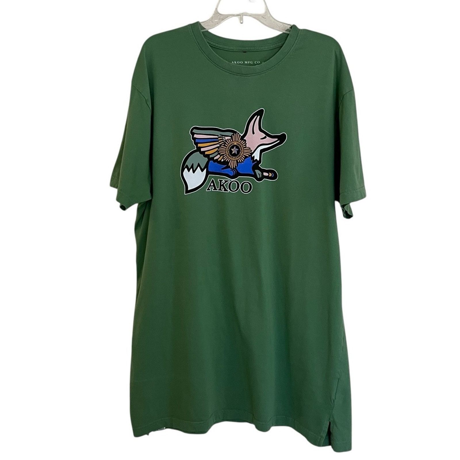 AKOO AKOO | Green Star Wing Fox Short Sleeve Shirt Men’s XXL Size US XXL / EU 58 / 5 - 1 Thumbnail