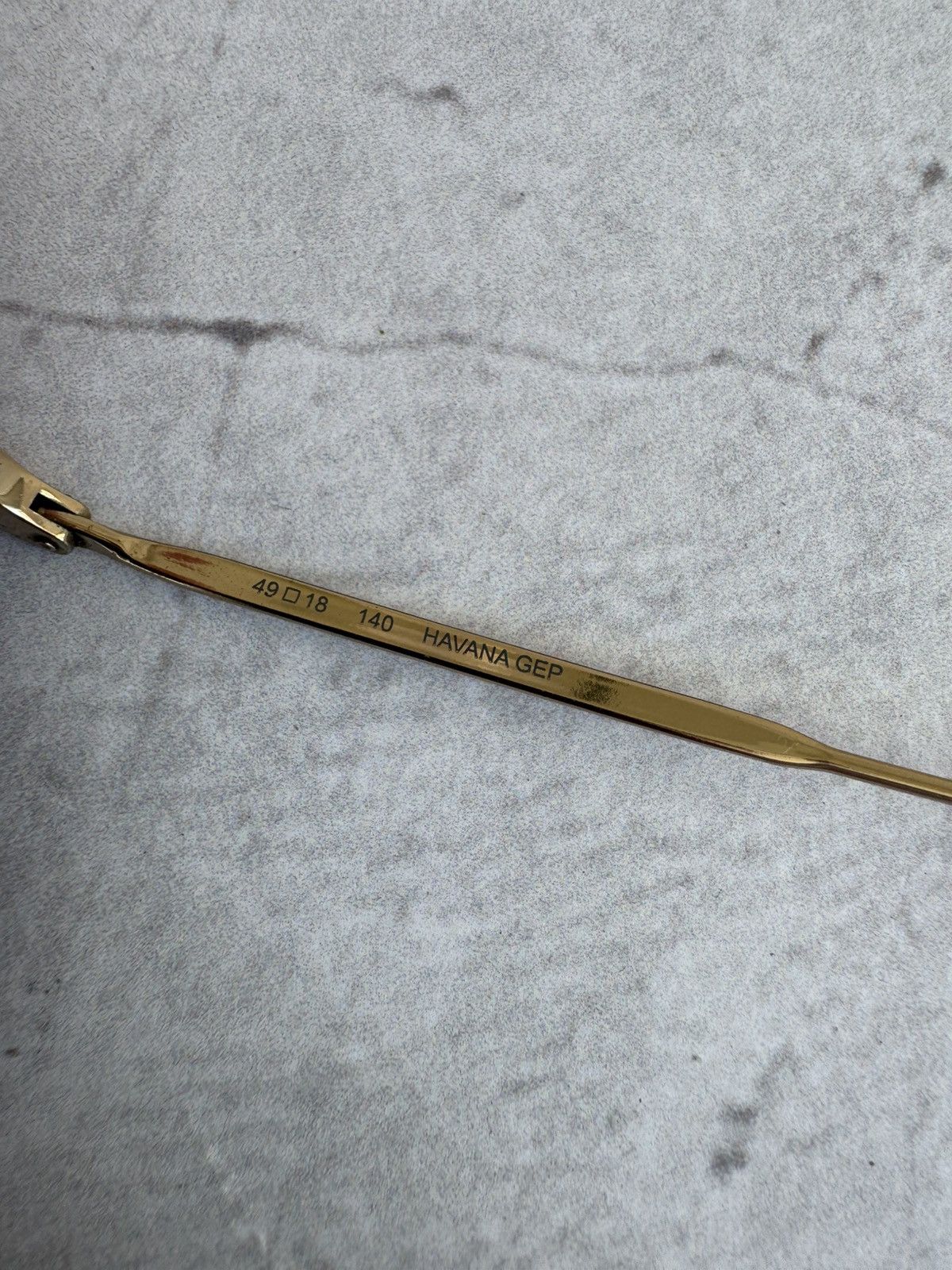 Vintage Flexon Eyeglasses Frame Oval Gold Titanium Metal Size ONE SIZE - 4 Thumbnail