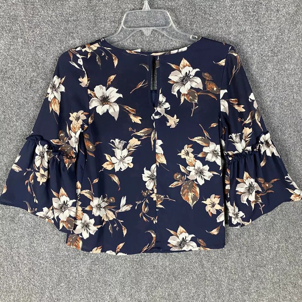 Other Sienna Sky Blouse Women's XS Floral 3/4 Sleeve Polyester Size XS / US 0-2 / IT 36-38 - 7 Thumbnail