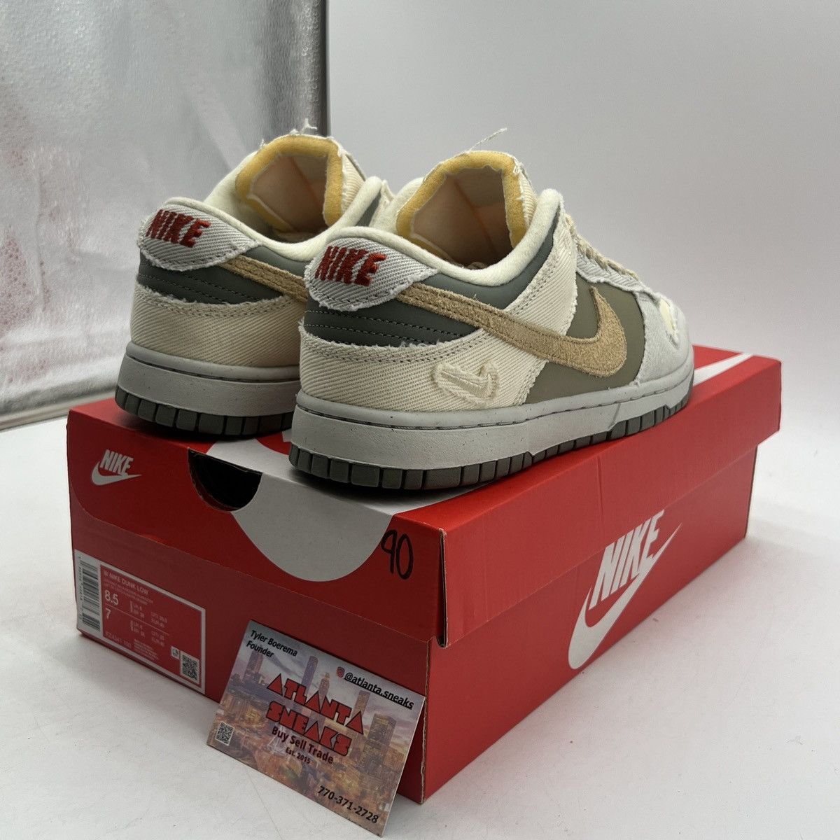 Nike Wmns dunk low light bone dark stucco Size US 8.5 / EU 41-42 - 5 Thumbnail