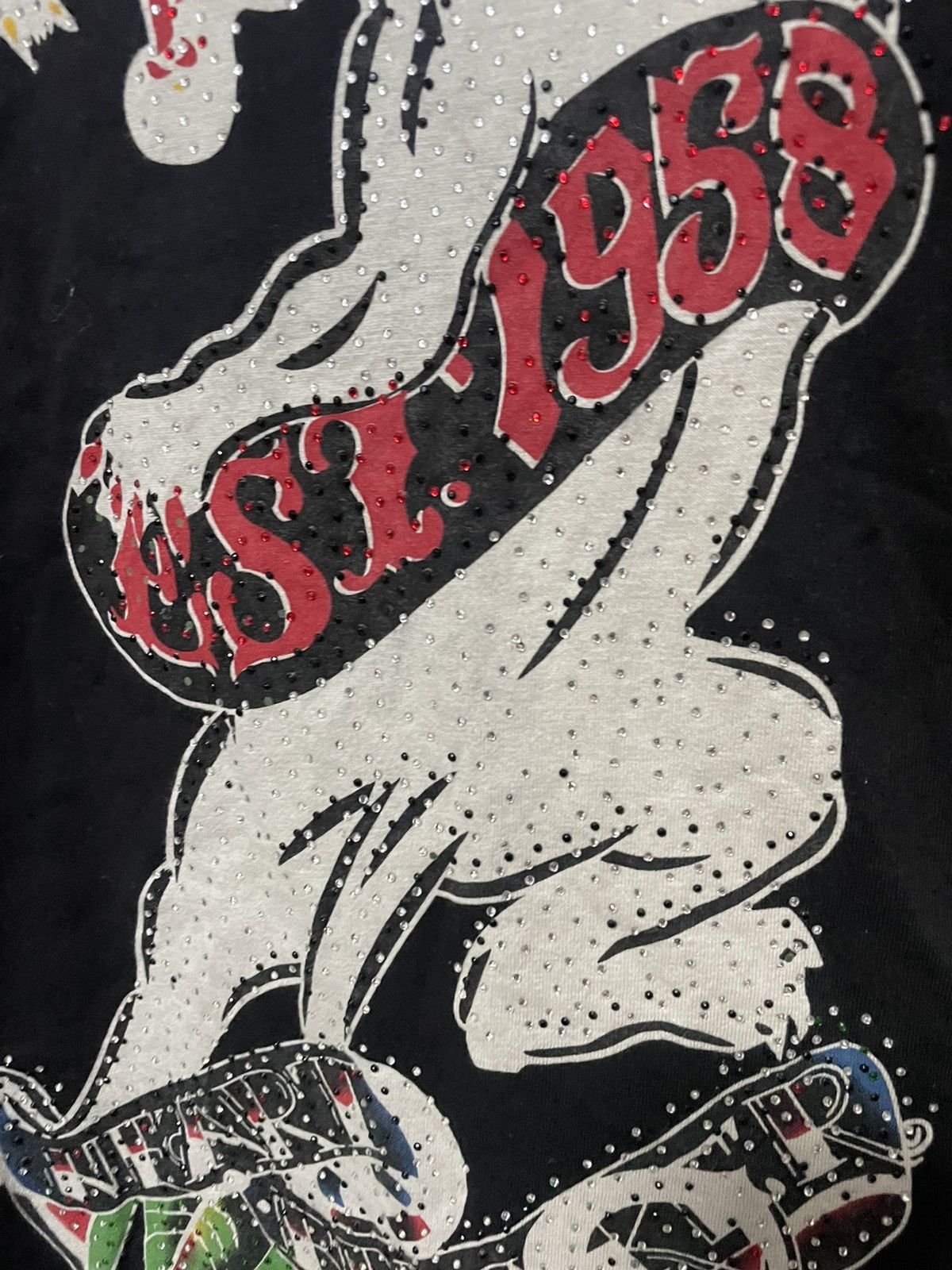 Ed Hardy Vintage Cristian Audigier By Ed Hardy Rhinestones Style Tee Size US L / EU 52-54 / 3 - 6 Thumbnail