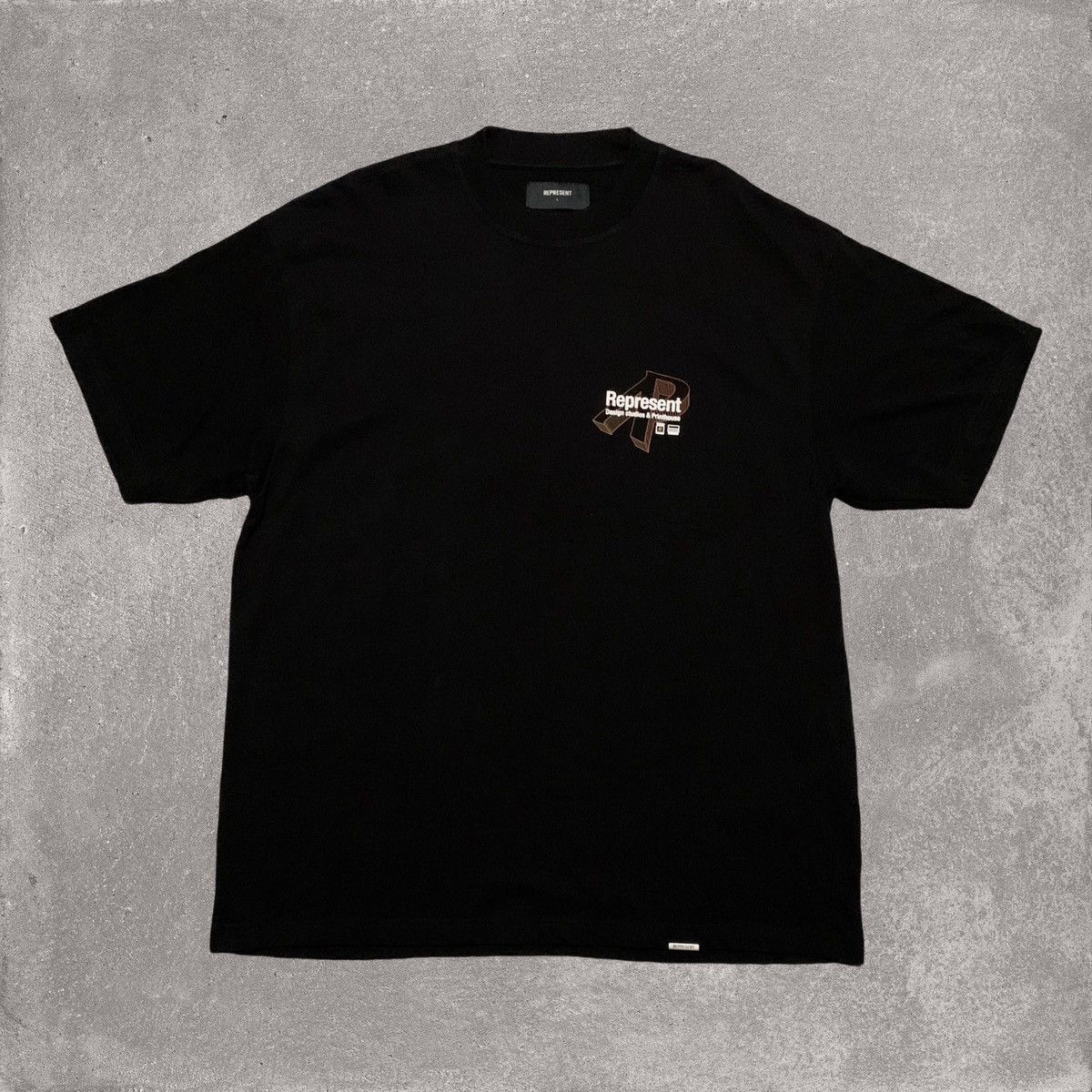 Represent Clo. Represent Large Design Studio Jet Black Tee Size US L / EU 52-54 / 3 - 2 Thumbnail
