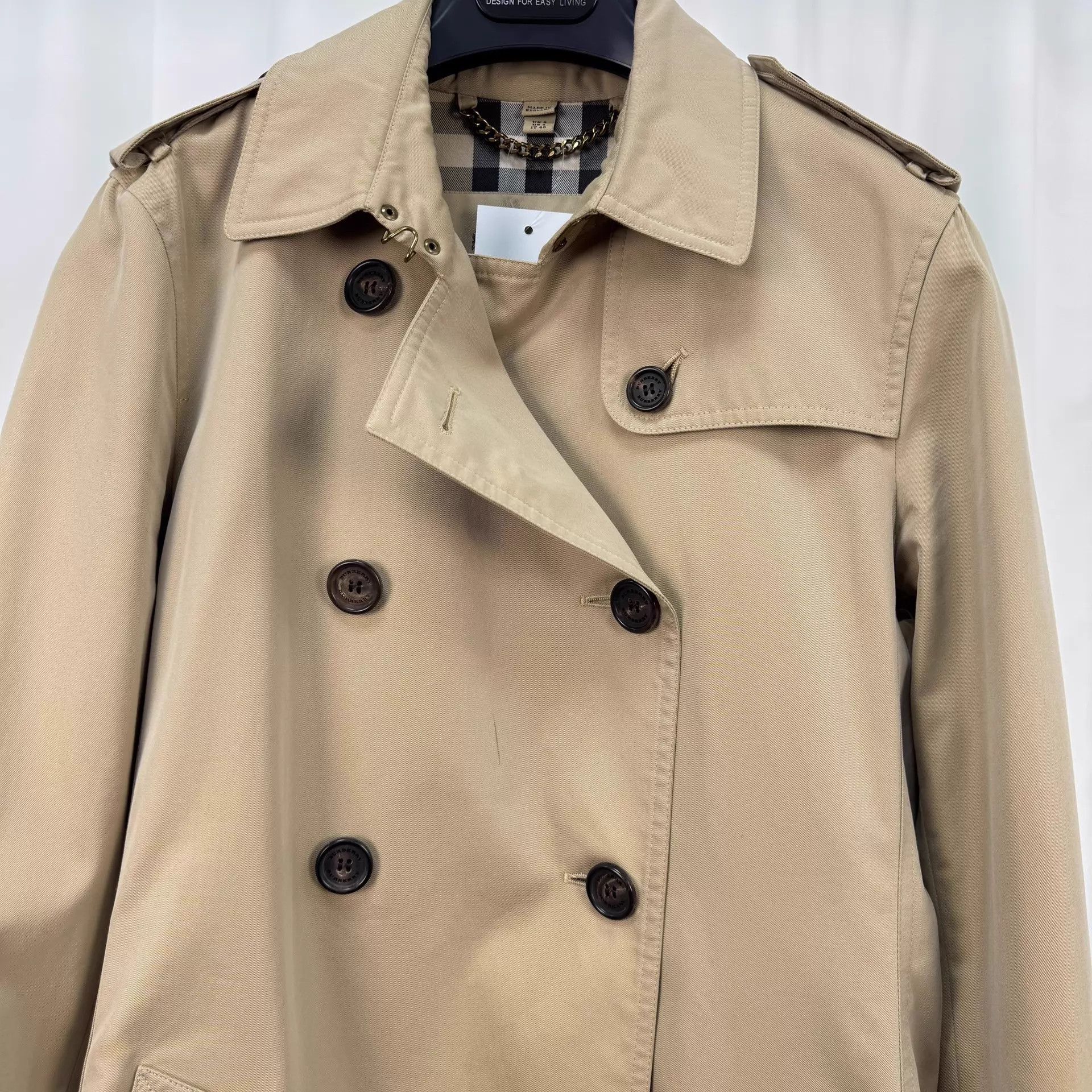 Burberry Burberry Kensington Check Trench Coat UK8 9/10 Flaws pics Size S / US 4 / IT 40 - 3 Thumbnail