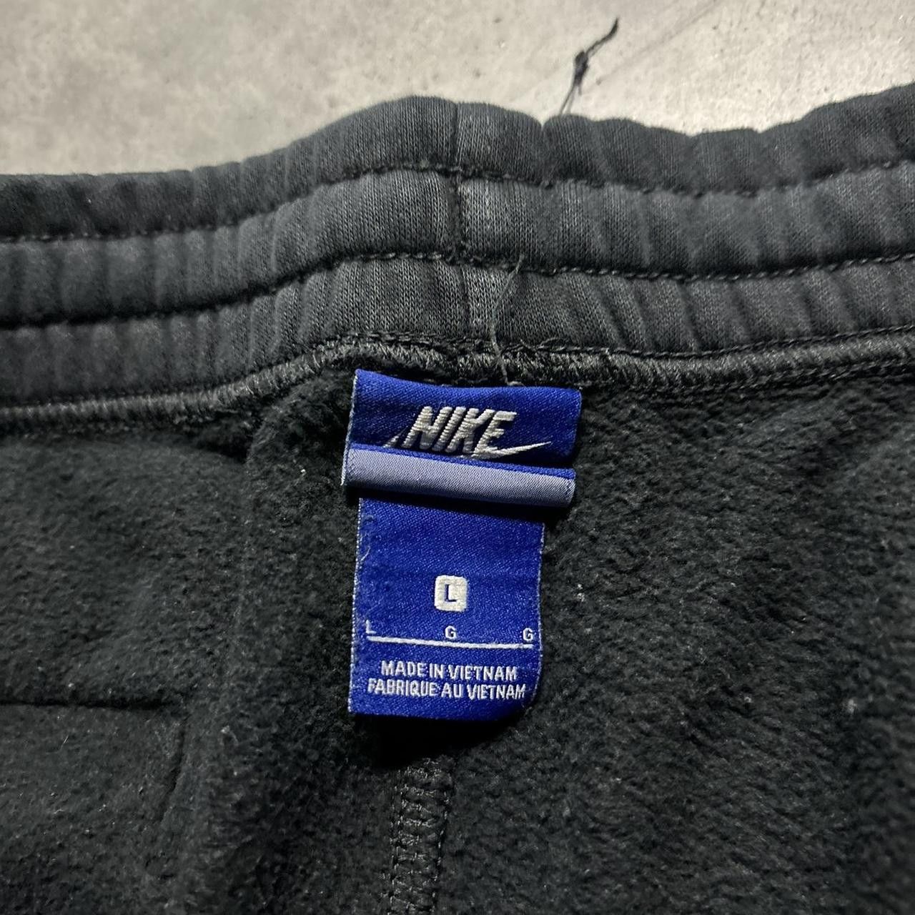 Nike × Vintage Crazy Vintage Y2K/2000s Black Nike Swoosh Drill Essential Joggers! Size US 32 / EU 48 - 6 Thumbnail