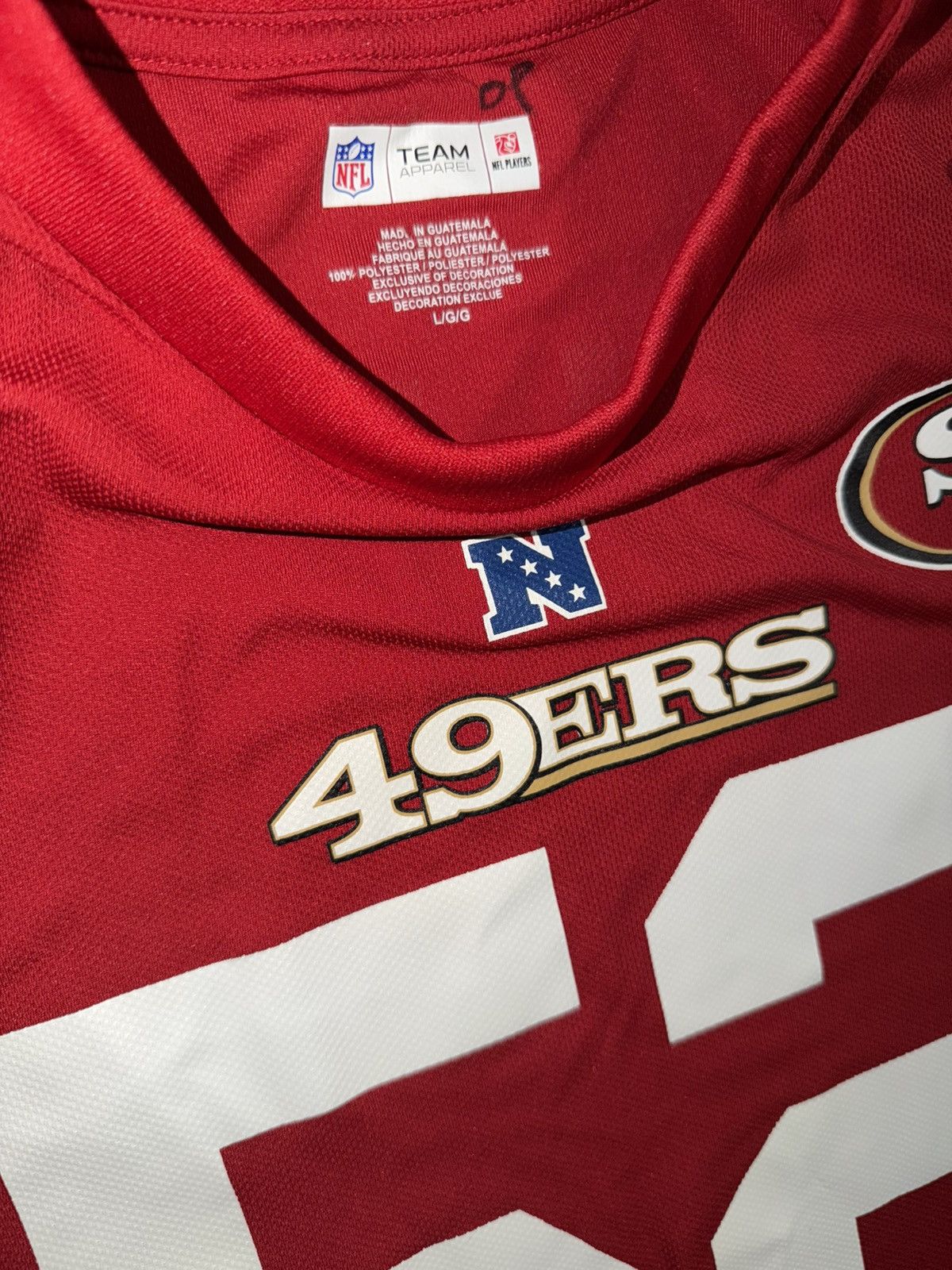 NFL San Francisco 49ers Patrick Willis NFL jersey shirt large Size US L / EU 52-54 / 3 - 4 Thumbnail