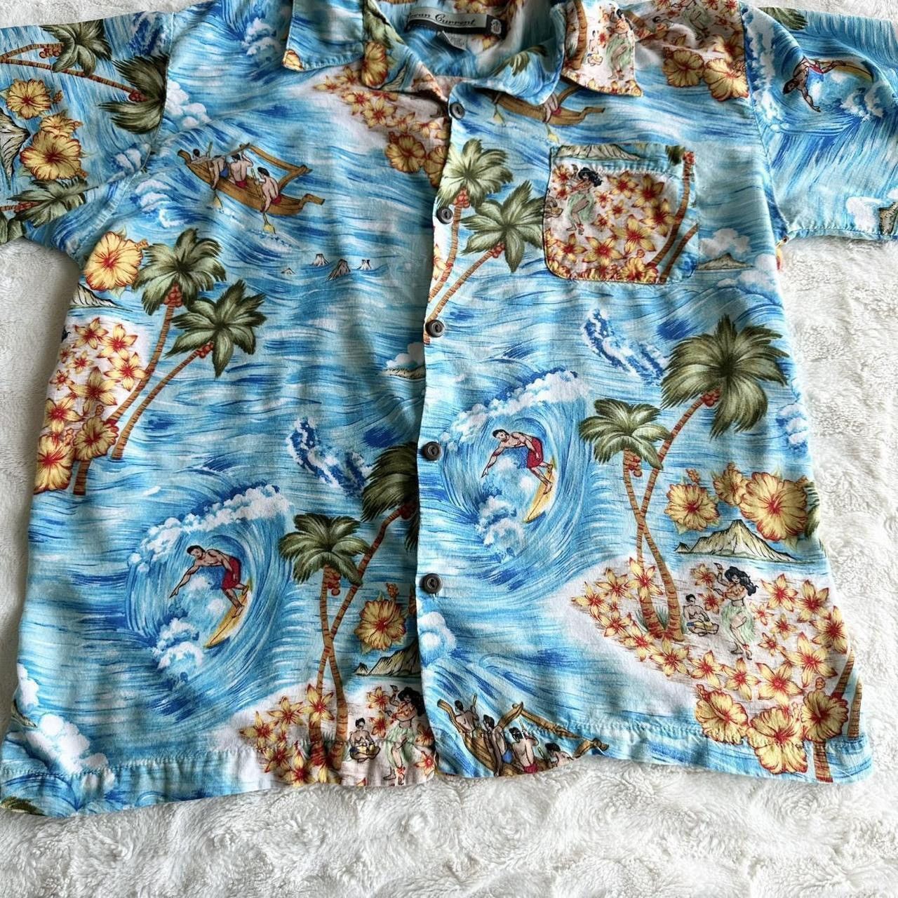 Ocean Current Vintage Ocean Current Hawaiian Shirt Mens M Hula Girl Rayon Size US M / EU 48-50 / 2 - 4 Thumbnail