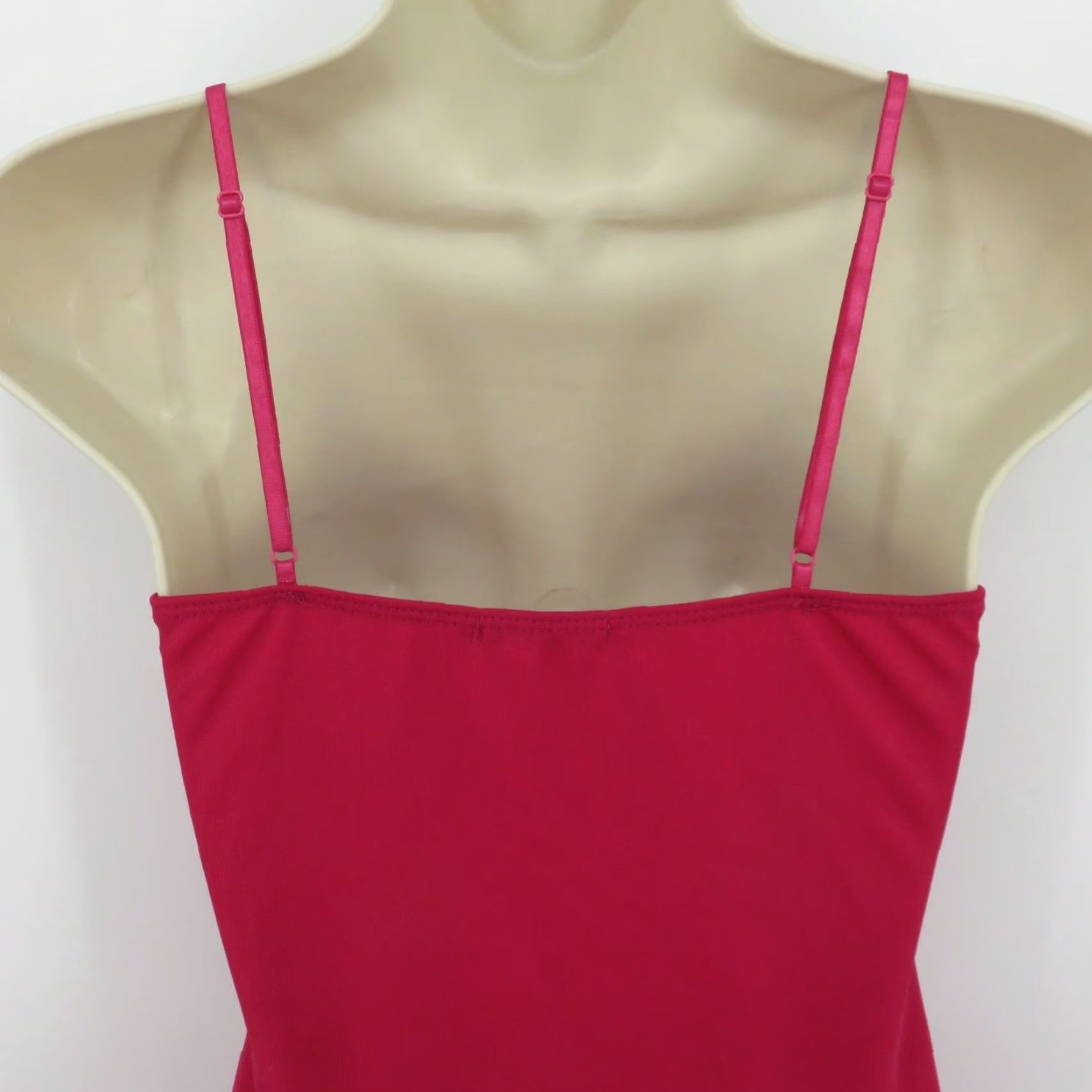 Pinko VINTAGE Blu Heaven Tank Top Women S Pink Spaghetti Strap V-Neck Camisole Sleeveless Size S / US 4 / IT 40 - 7 Thumbnail