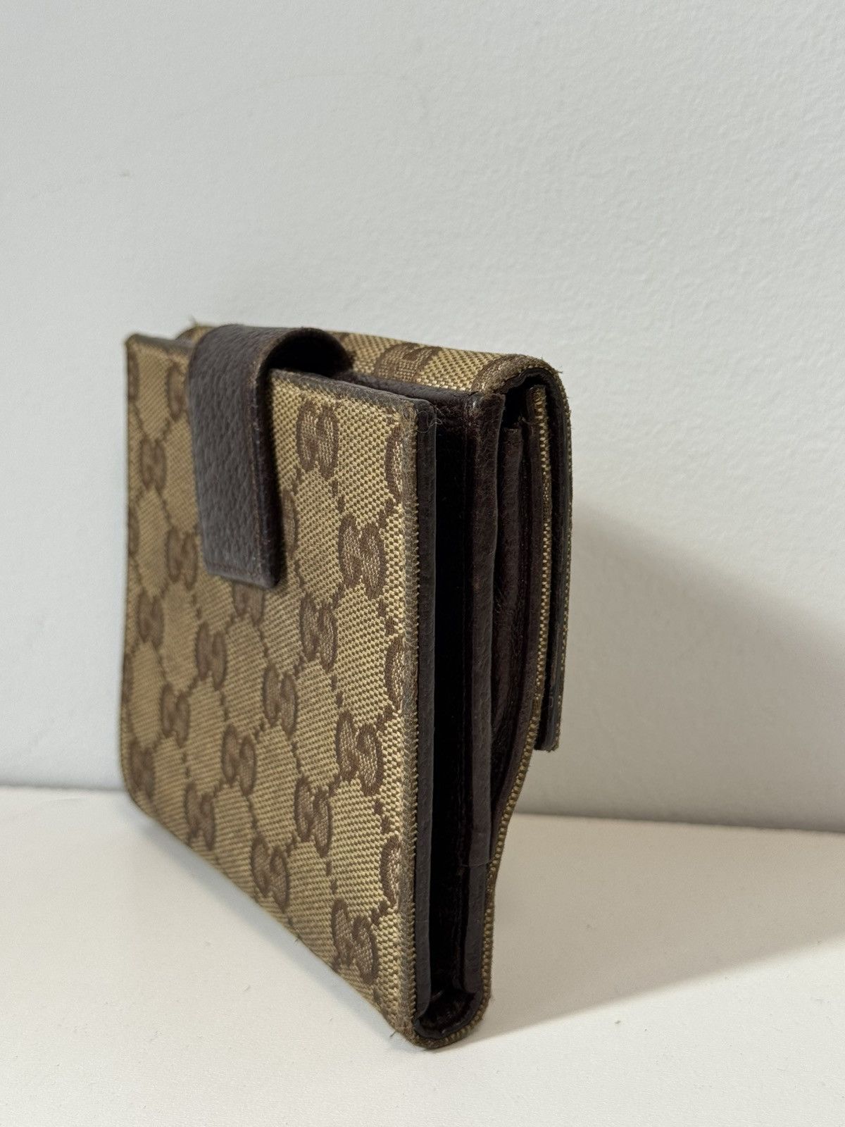 Gucci Authentic, Gucci Brown Mono Canvas Compact Bi-fold Size ONE SIZE - 7 Thumbnail