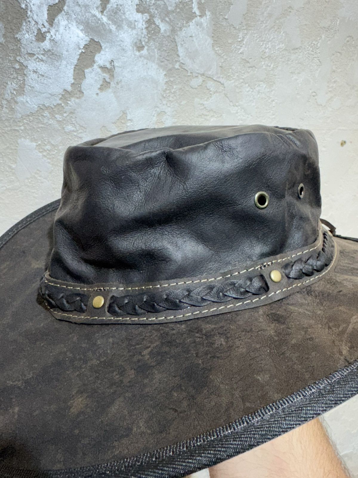 Vintage BarmahHats Vintage Kangaroo Leather Hat Size ONE SIZE - 3 Thumbnail