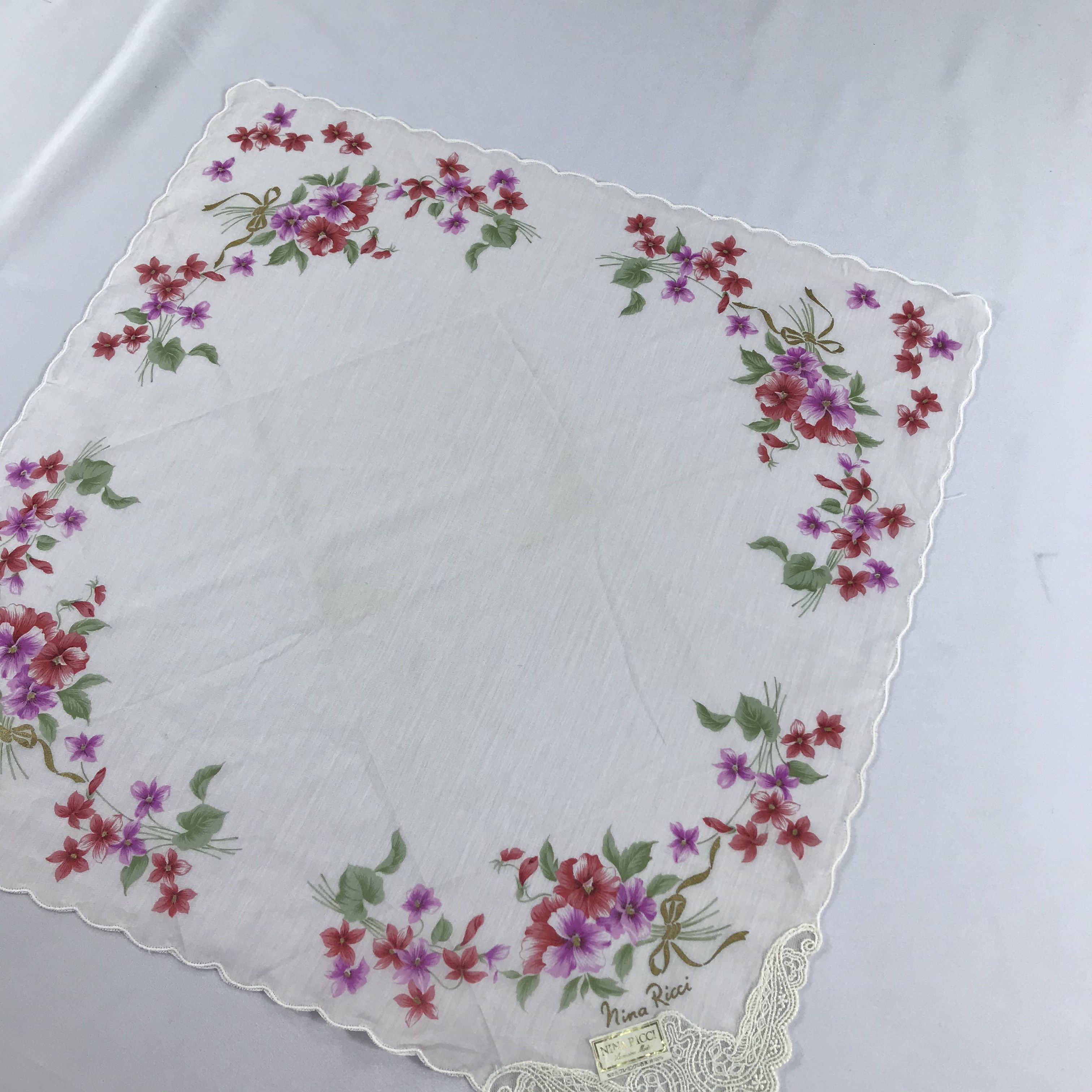 Nina Ricci Nina Ricci Handkerchief Neckerchief Bandana H1019 Size ONE SIZE - 4 Thumbnail