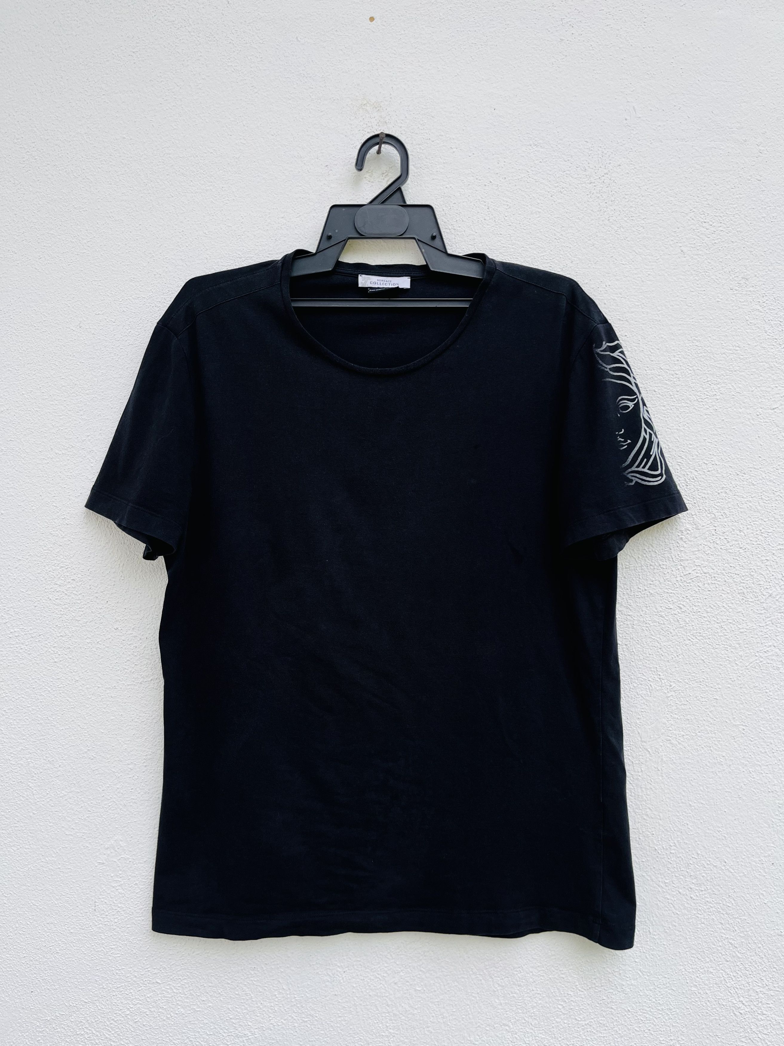 Versace Versace Sleeve Big Logo Black Shirt Size US M / EU 48-50 / 2 - 1 Thumbnail
