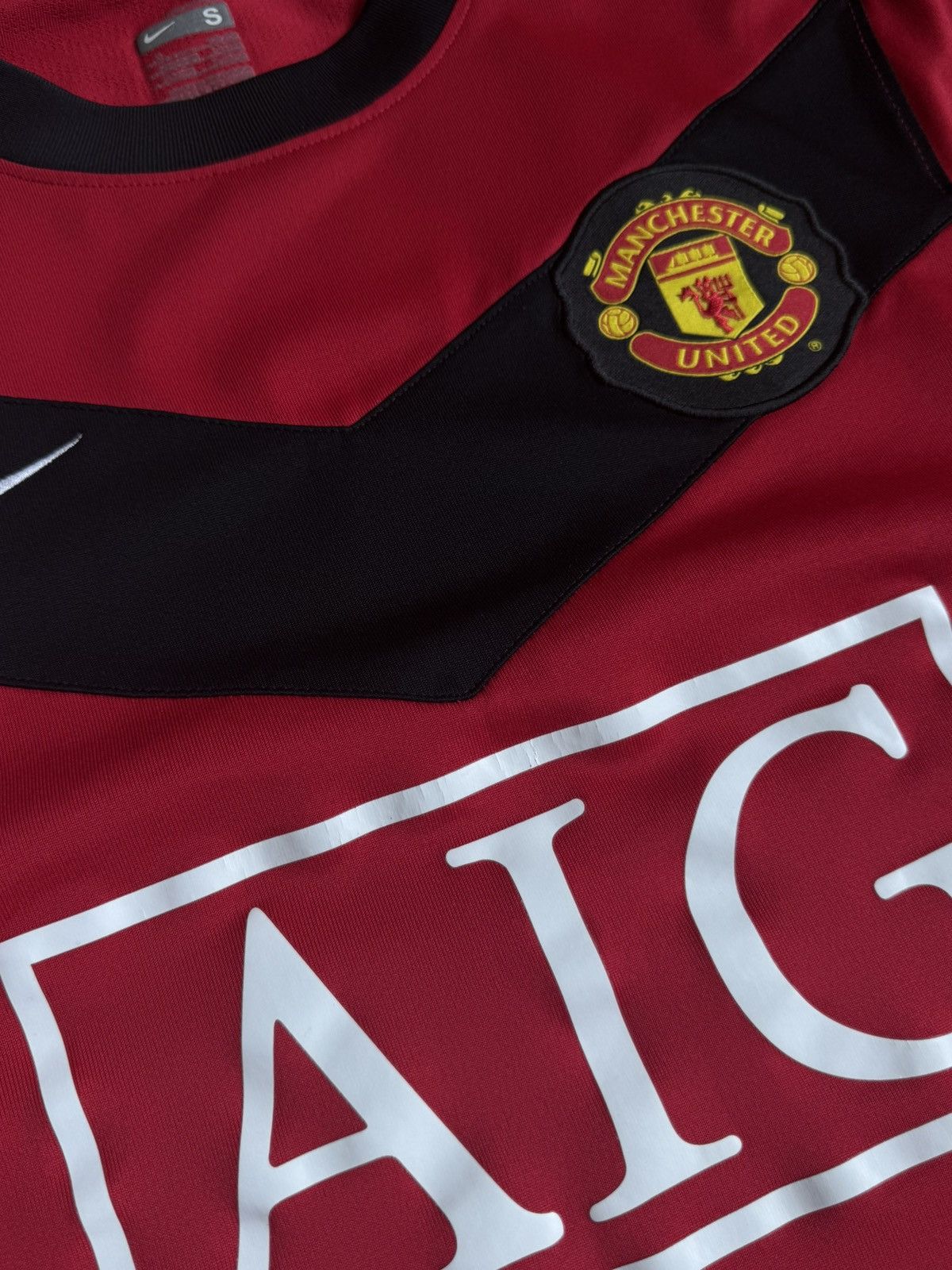 Nike Vintage Nike Manchester United 2009/10 Blockcore Jersey Size US S / EU 44-46 / 1 - 7 Thumbnail