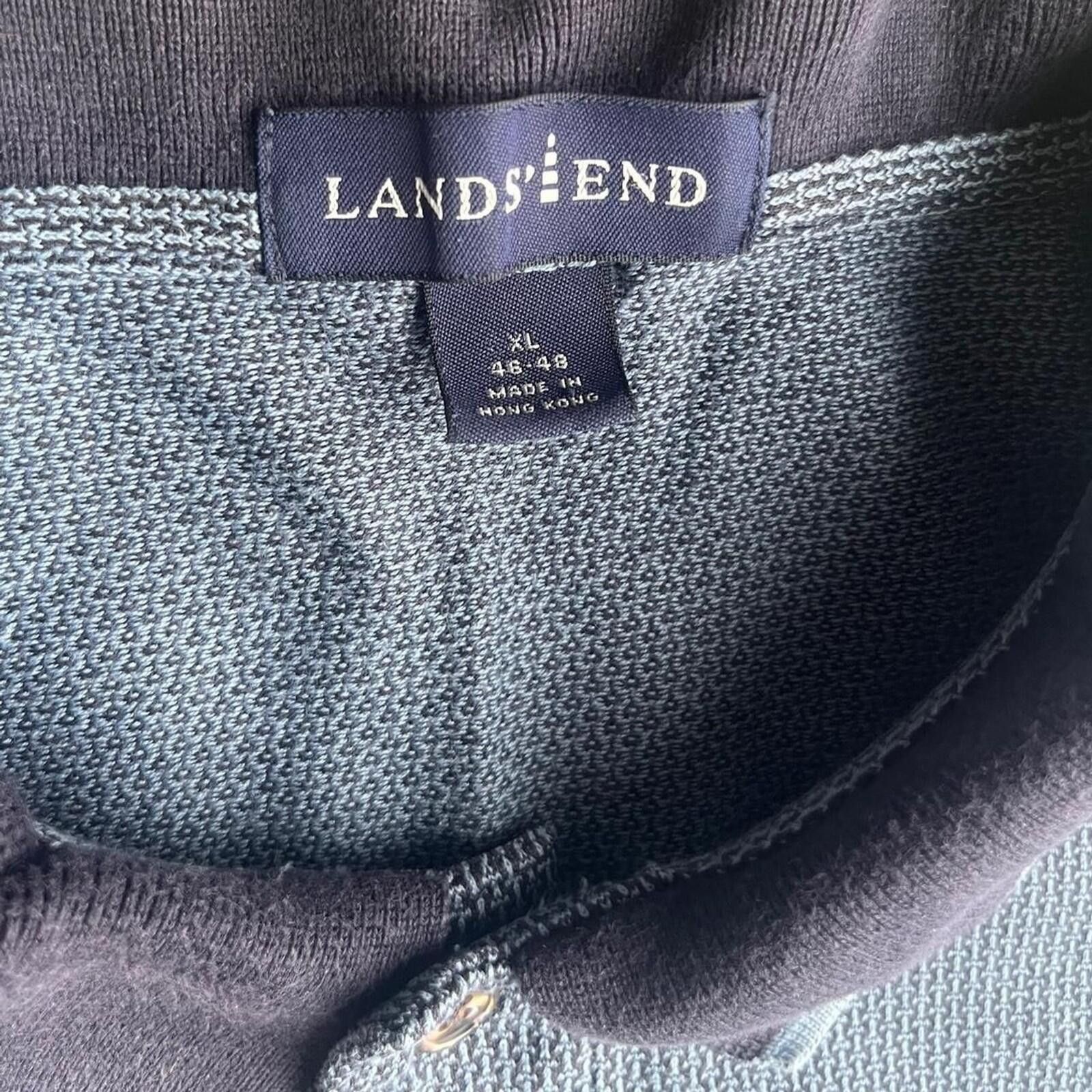 Lands' End Vintage Lands End Collared Polo Shirt Embroidered Logo Size US L / EU 52-54 / 3 - 7 Thumbnail