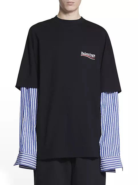 Balenciaga o1srvl11e0225 Political Campaign Layered T-Shirt Multicolor Size US S / EU 44-46 / 1 - 5 Thumbnail