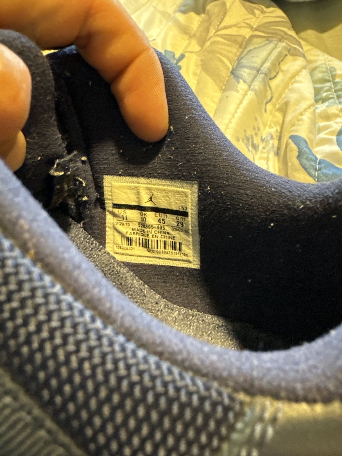 Jordan Brand × Nike Jordan 11 Retro Low Midnight Size US 11 / EU 44 - 3 Thumbnail
