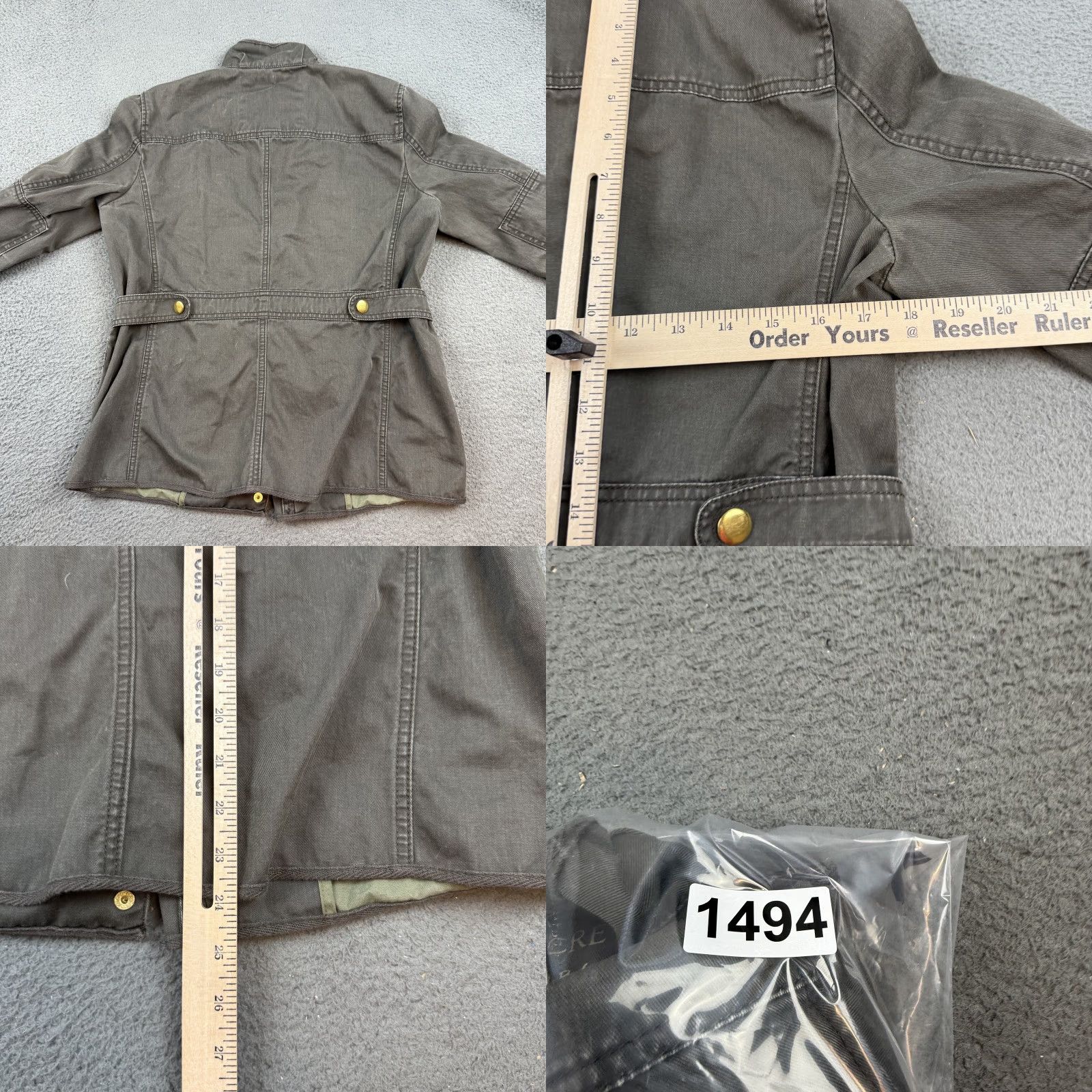 J.Crew J.CREW Field Jacket Mens Medium Bedford Military Jacket Green Pockets Relaxed Workwear Size M / US 6-8 / IT 42-44 - 8 Thumbnail