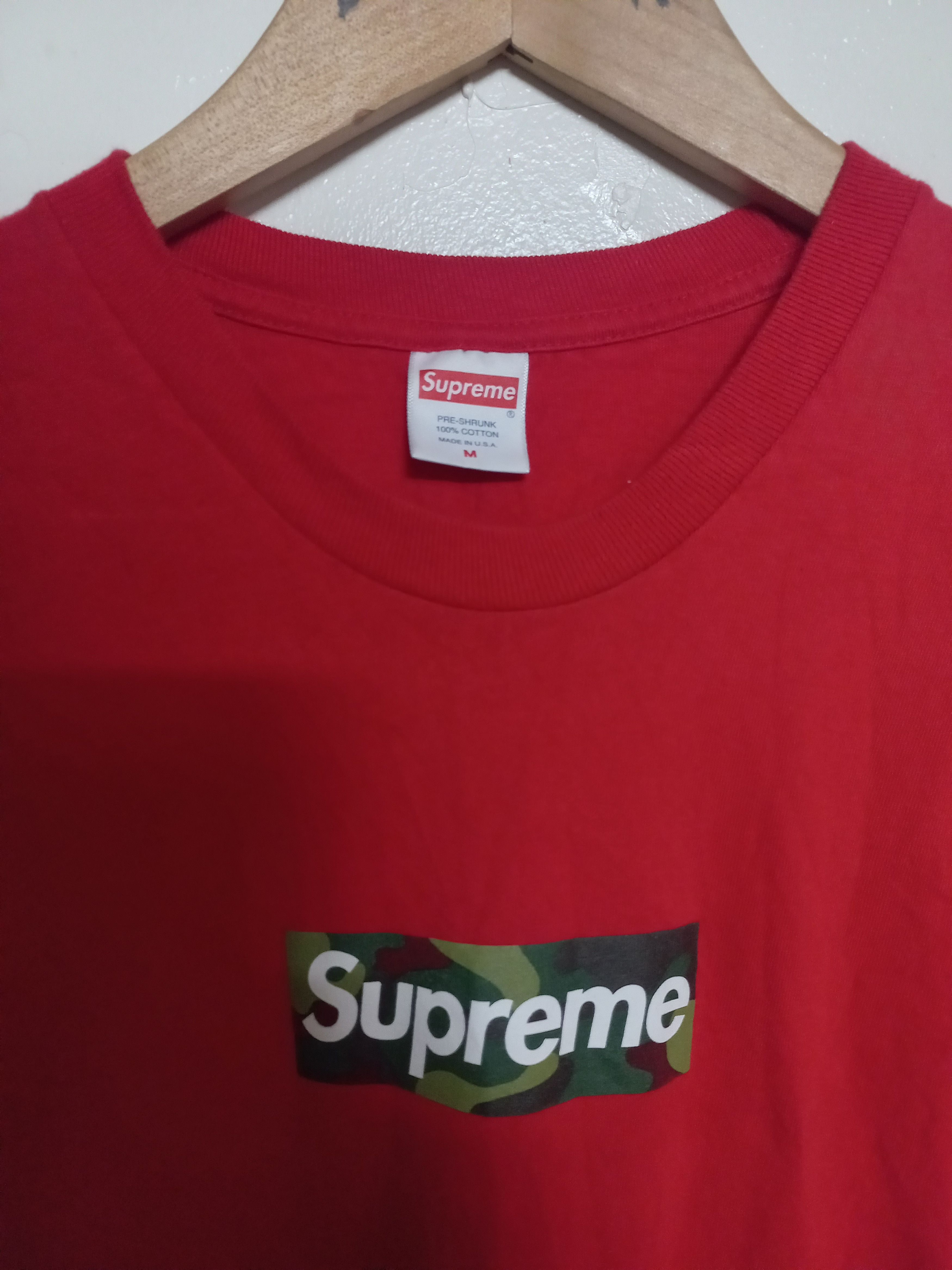 Supreme Supreme Camo Box Logo Tee Size US M / EU 48-50 / 2 - 4 Thumbnail