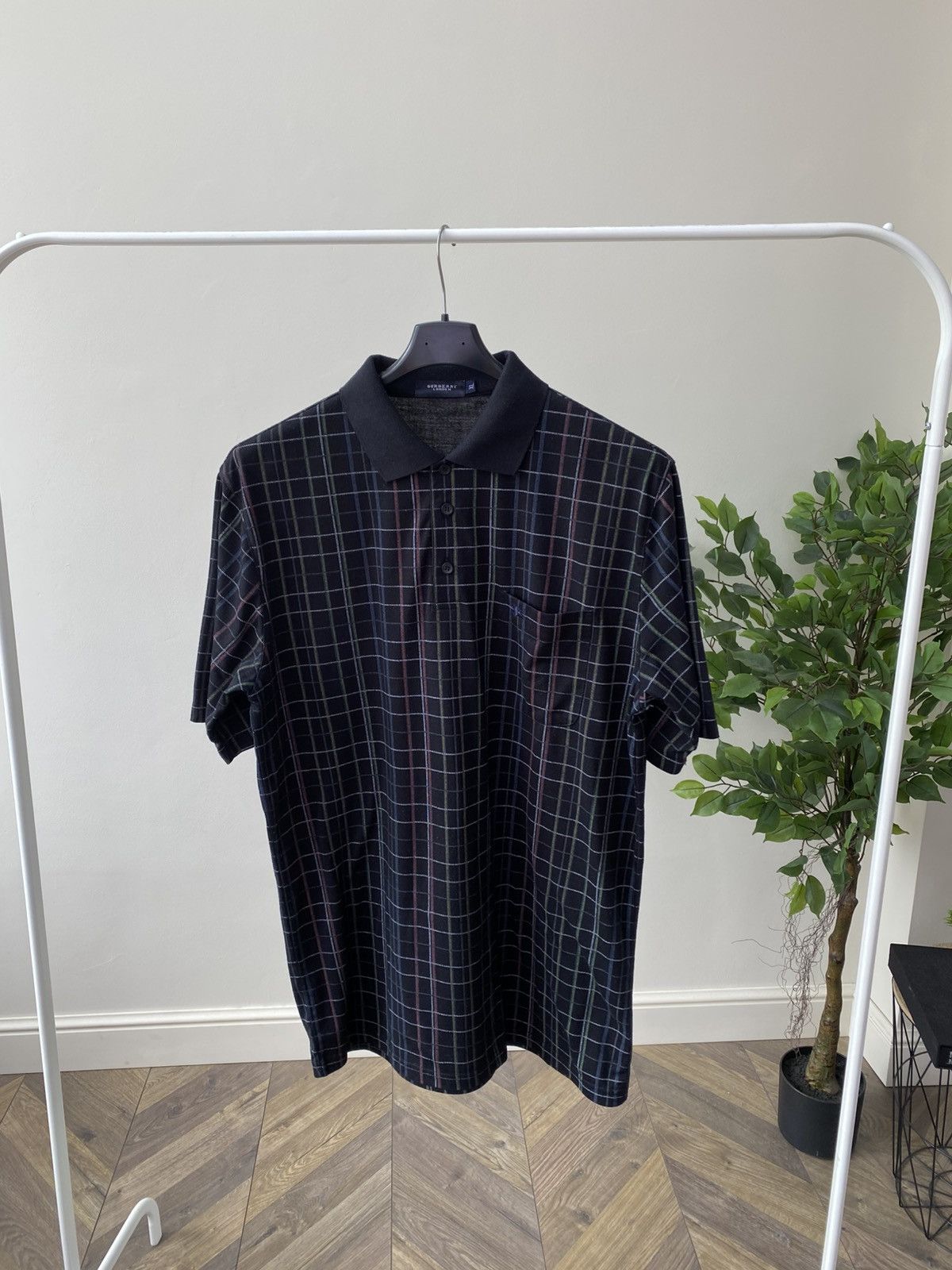 Burberry × Designer × Vintage Vintage Burberry Pringle Plaid Polo T-Shirt Size US XL / EU 56 / 4 - 3 Thumbnail