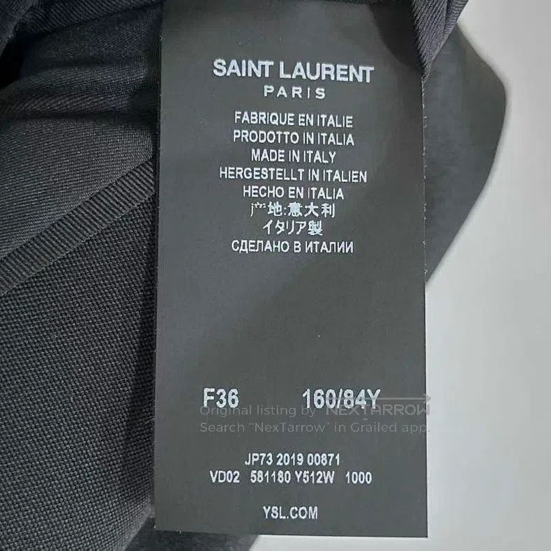 Saint Laurent Paris Saint Laurent Paris Smoking Lapel Suit Size XS / US 0-2 / IT 36-38 - 5 Thumbnail