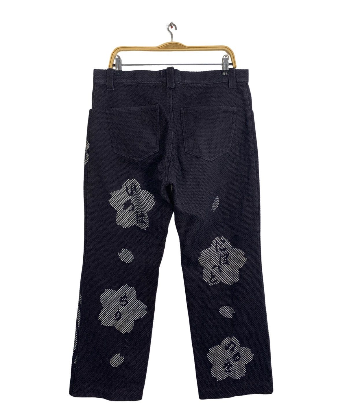 Japanese Brand Vintage Sashiko Denim Jean Karakuri Tamashi Kapital Size US 34 / EU 50 - 2 Thumbnail