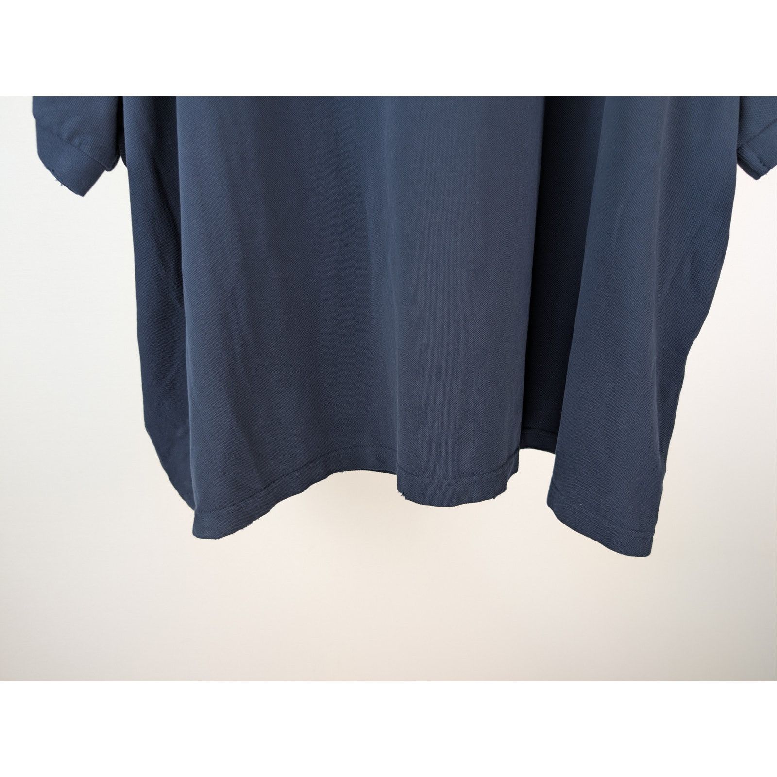 Balenciaga o1rshd1 Q:2 / Oversized Cotton Pique Polo Shirt in Navy Blue Size US XL / EU 56 / 4 - 12 Thumbnail