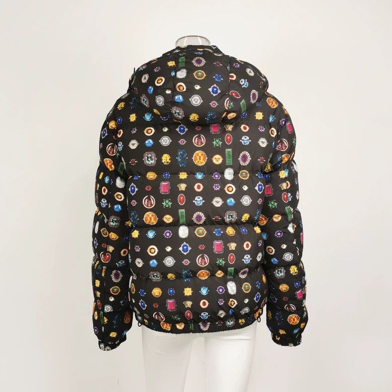 Versace Versace Printed hooded down jacket Size US L / EU 52-54 / 3 - 3 Thumbnail