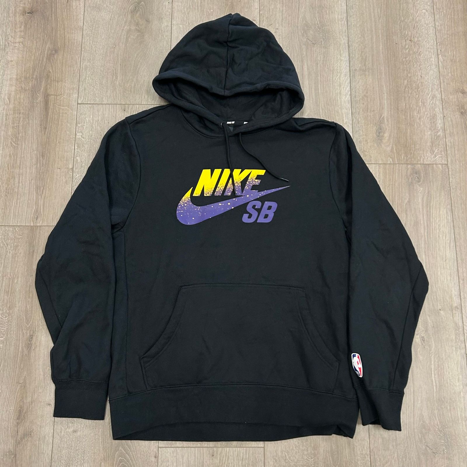 Nike SB X NBA LA Lakers Icon Hoodie Sweater Pullover Large