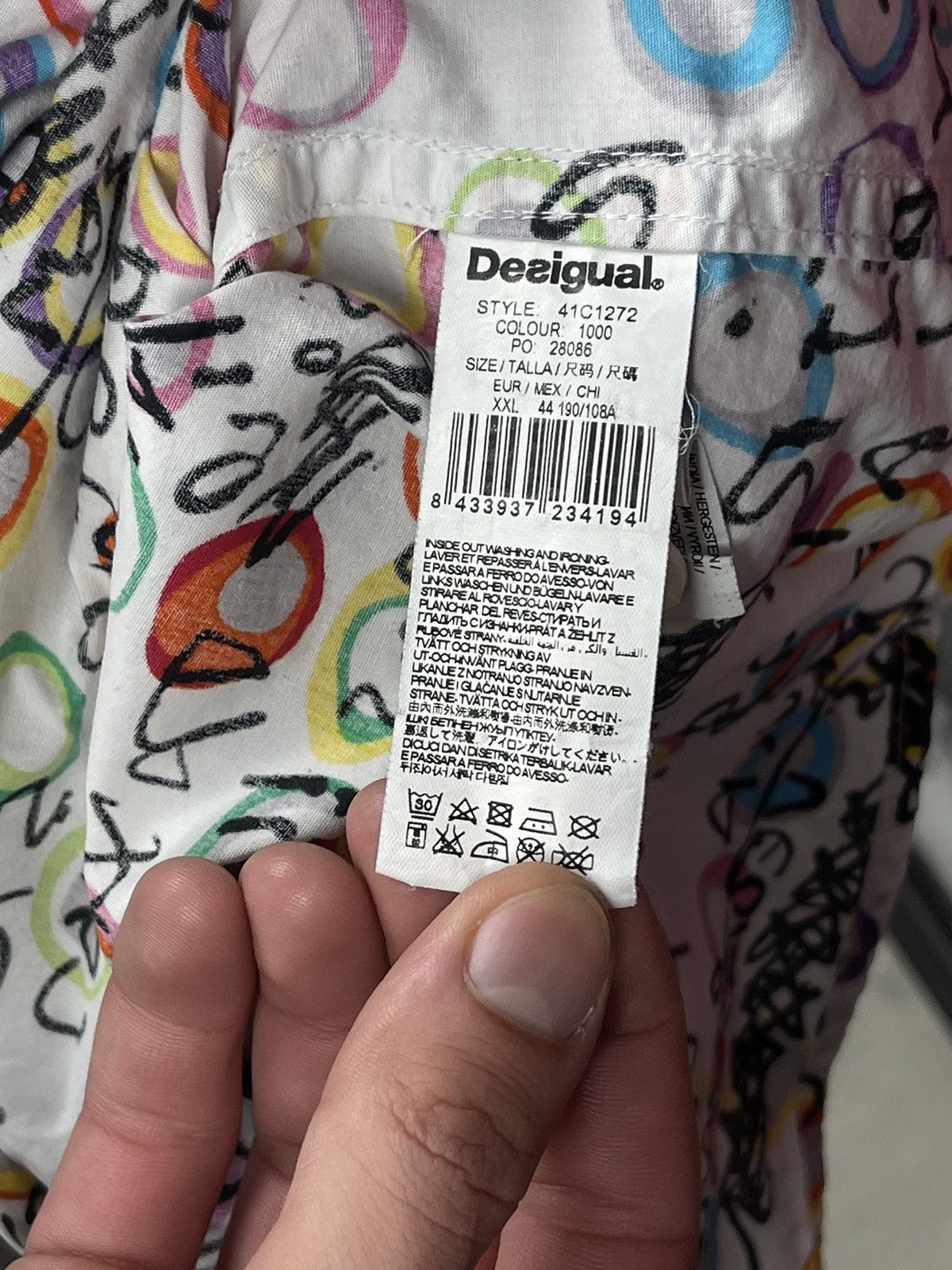 Desigual Desigual Multicolour Designer Art Graffiti Shirt Size 2XL Size US XXL / EU 58 / 5 - 10 Thumbnail