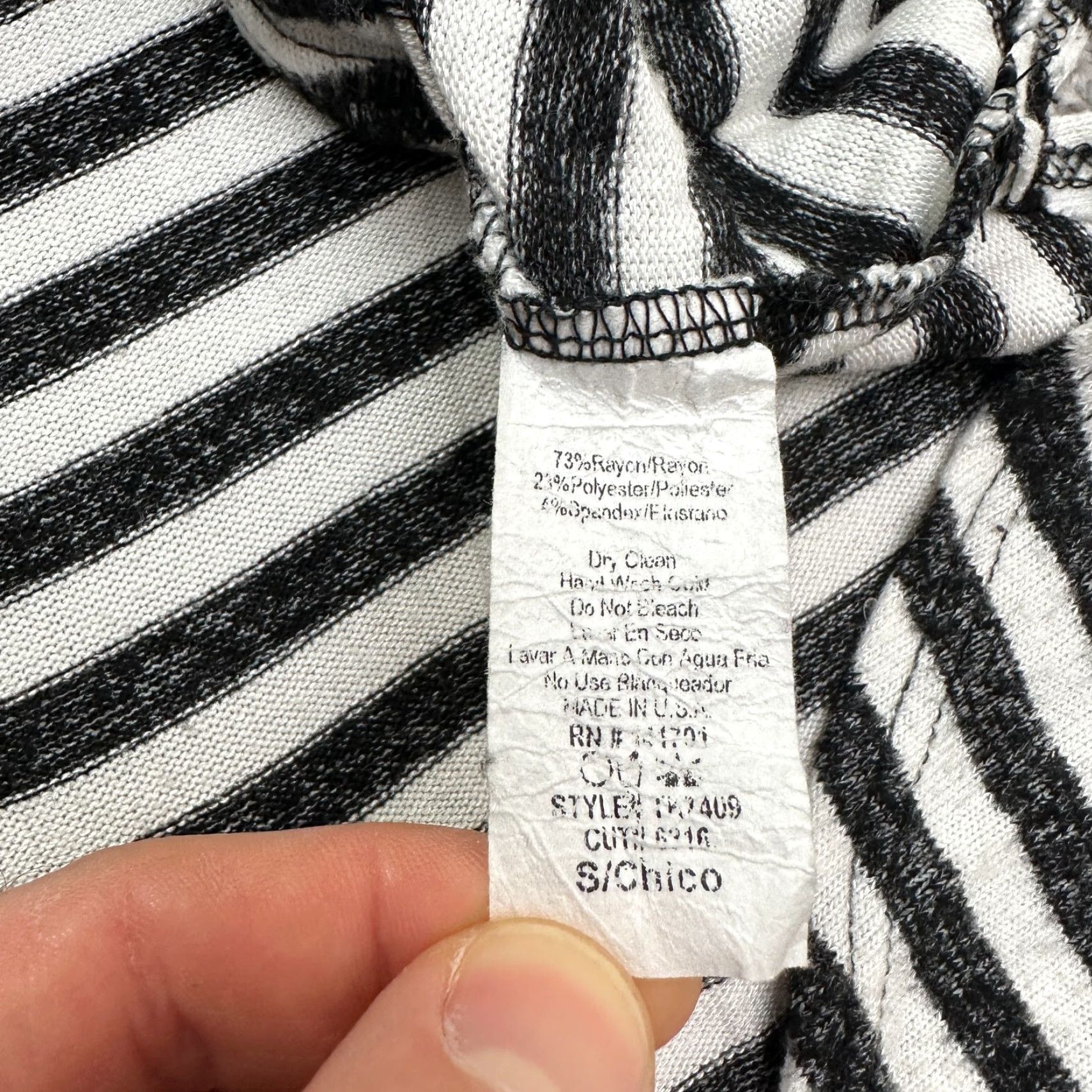 Vintage Line Up Blouse Womens S Black White Striped Button Down Tie Top 143 Story By Line Up Blouse Womens Small Black White Striped Button Down Tie Top Size S / US 4 / IT 40 - 7 Thumbnail