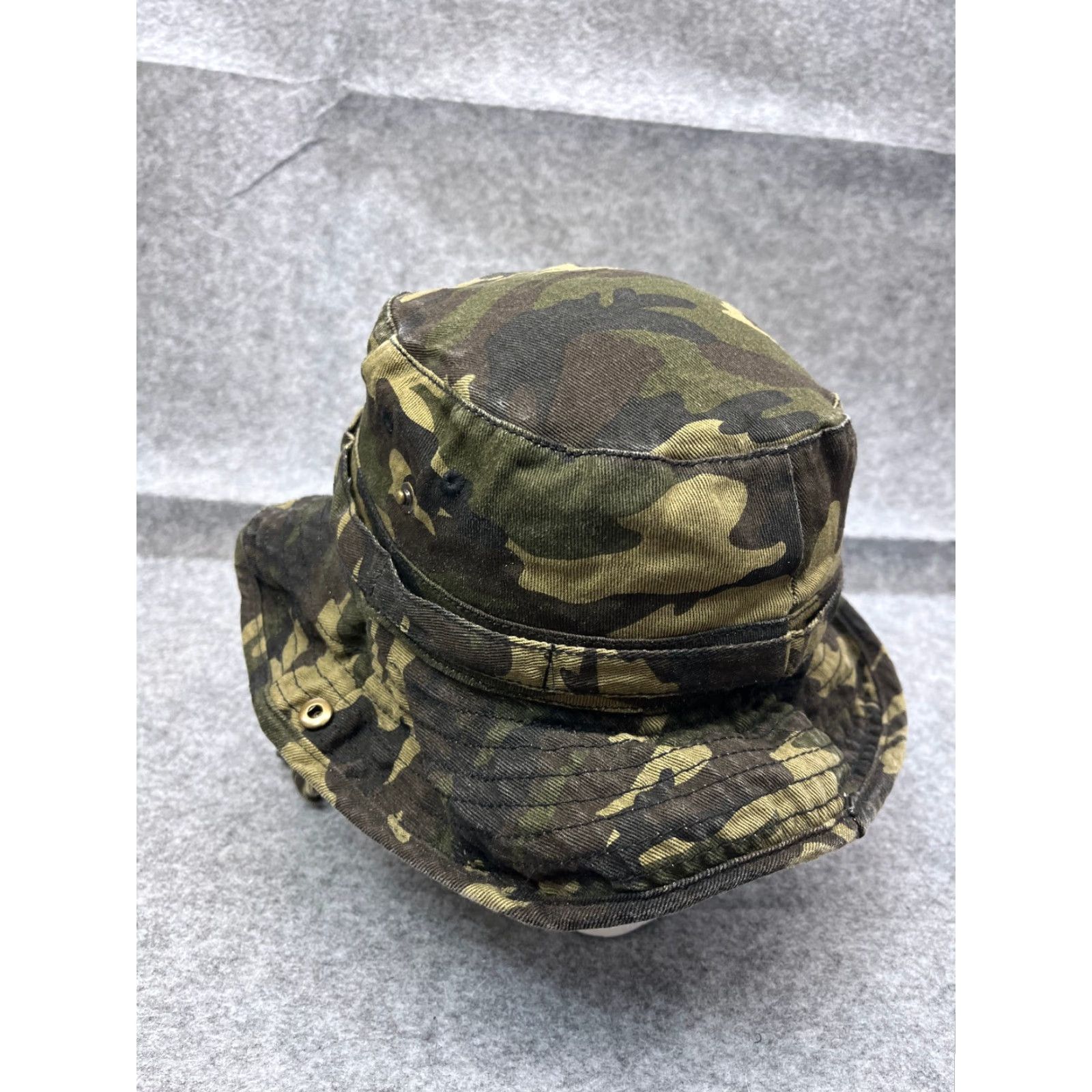 Vintage VINTAGE Goodfellow & Co Bucket Hat Unisex Adults One Size Green Camo Outdoor Twill Cotton Cap Size ONE SIZE - 5 Thumbnail