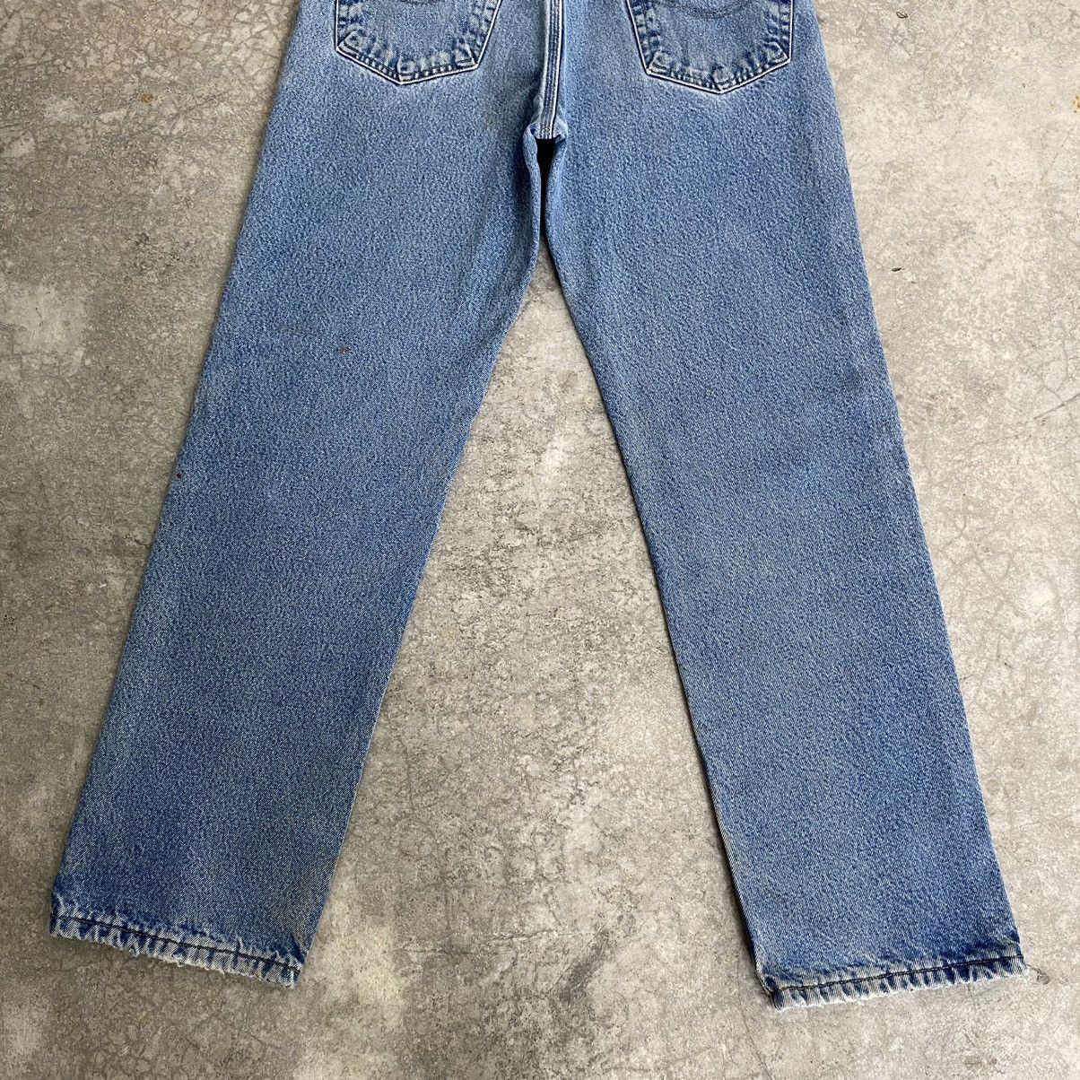 VTG Carhartt Blanket Lined Relaxed Fit Light Blue Jeans