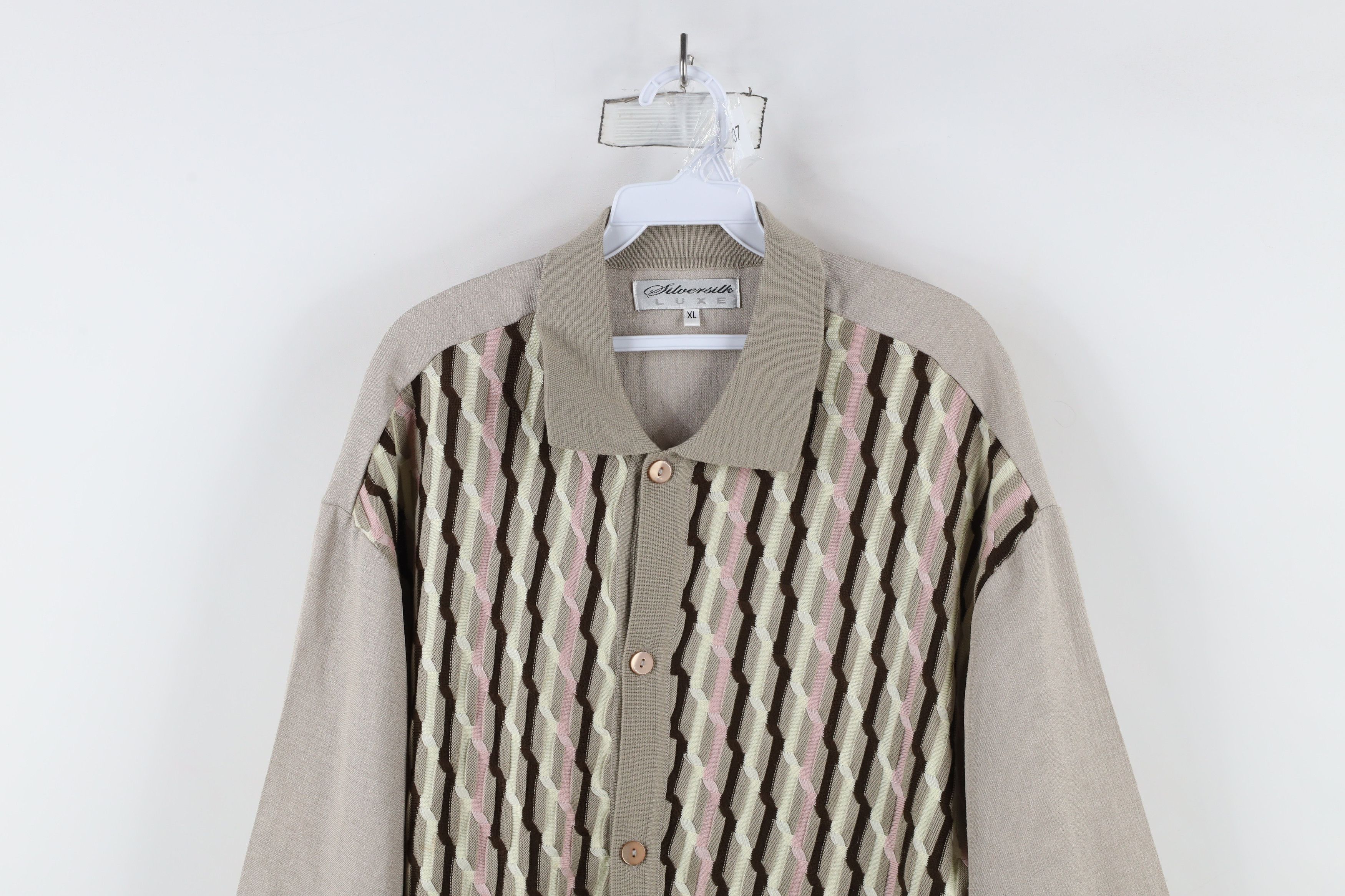 Vintage Vintage 90s Coogi Rockabilly Knit Collared Button Shirt Size US XL / EU 56 / 4 - 2 Thumbnail