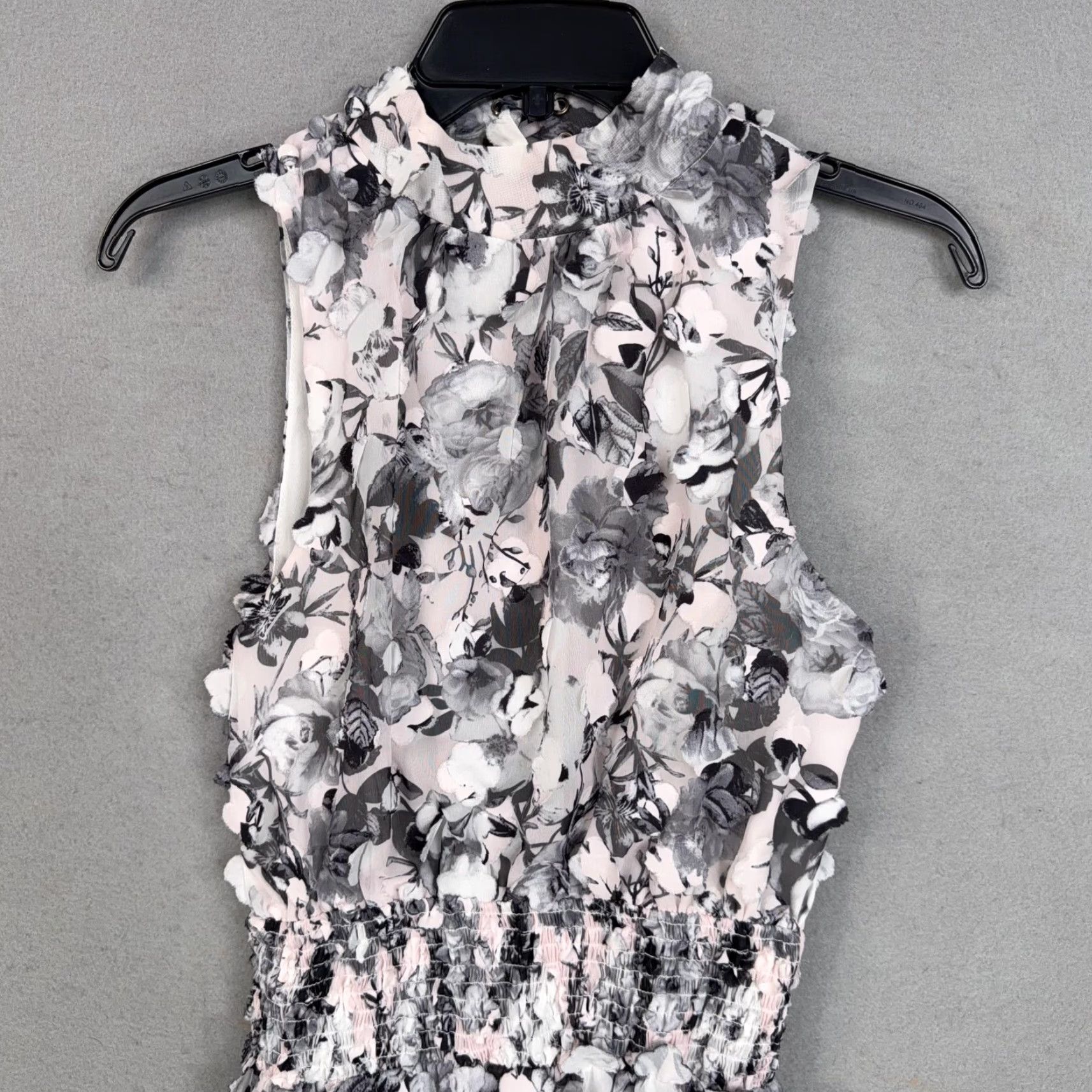 ELLIATT Elliatt Dress Womens XS Pink Floral Cutout Lace Up Ruffle Mini Party Wedding Size XS / US 0-2 / IT 36-38 - 2 Thumbnail