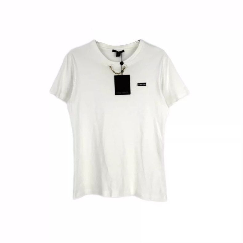 Louis Vuitton Louis Vuitton White three-dimensional logo chain short slee Size US S / EU 44-46 / 1 - 1 Thumbnail