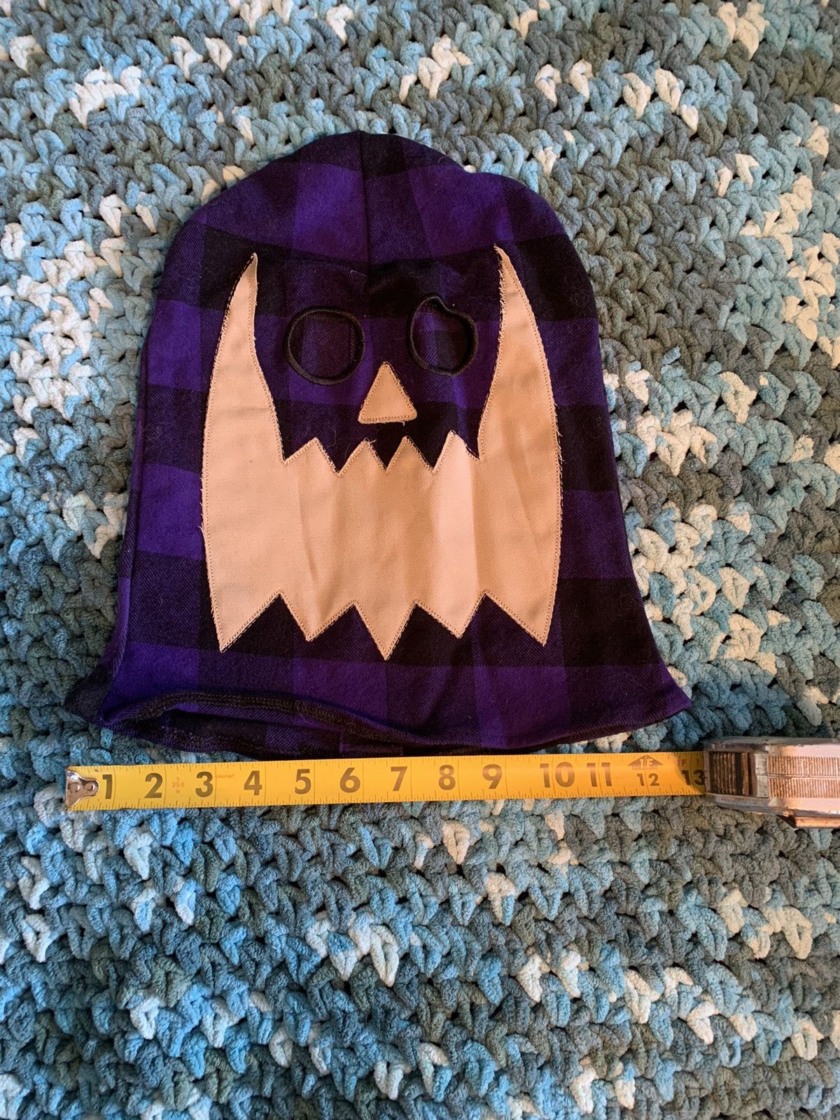 Asspizza Asspizza Purple Flannel Face Mask Size 34 - 3 Thumbnail