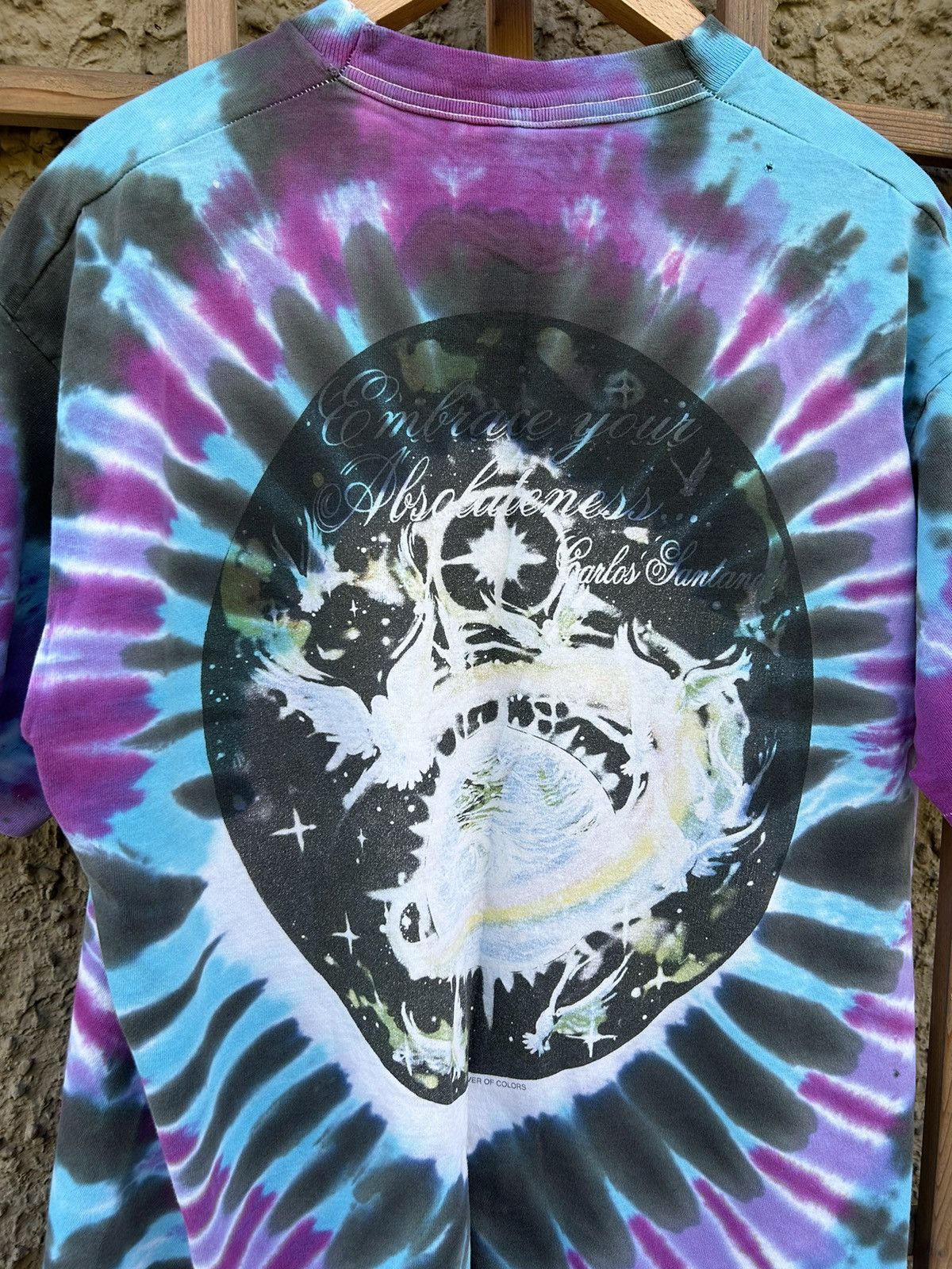 Band Tees × Vintage ‘90s Rare Carlos Santana Embrace Your Absoluteness Shirt Size US XL / EU 56 / 4 - 4 Thumbnail