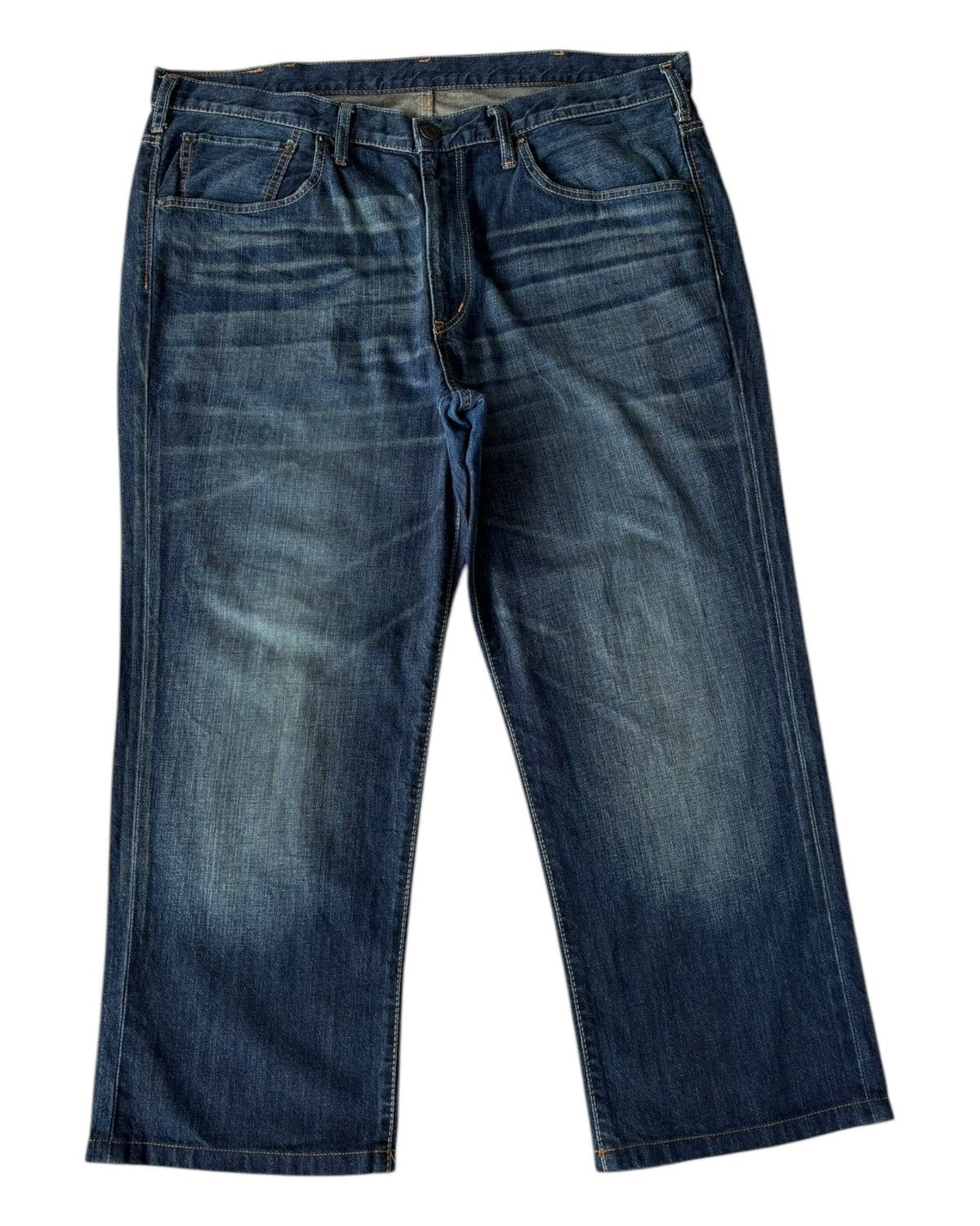 Edwin × If Six Was Nine × Le Grande Bleu (L.G.B.) 🔥VINTAGE EDWIN GOLD RUSH OVERSIZED DENIM BAGGY JEANS Size US 42 / EU 58 - 3 Thumbnail