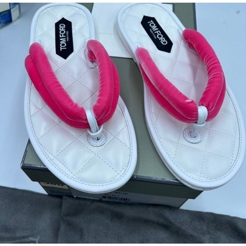 Tom Ford Women's Tom Ford flip-flop sandals size 39.5 made in Italy Size US 9.5 / IT 39.5 - 2 Thumbnail